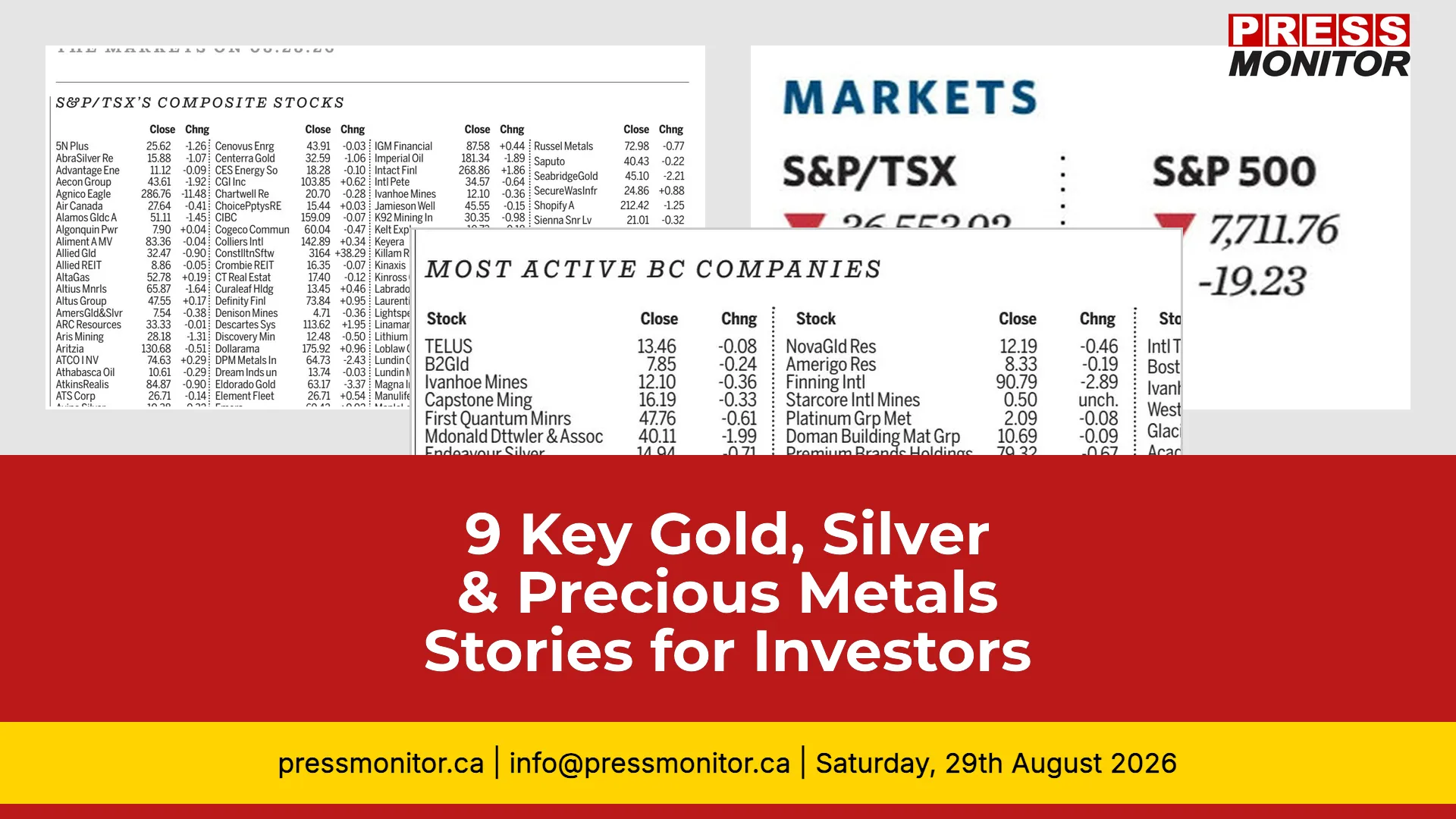 9 Key Gold, Silver & Precious Metals Stories for Investors