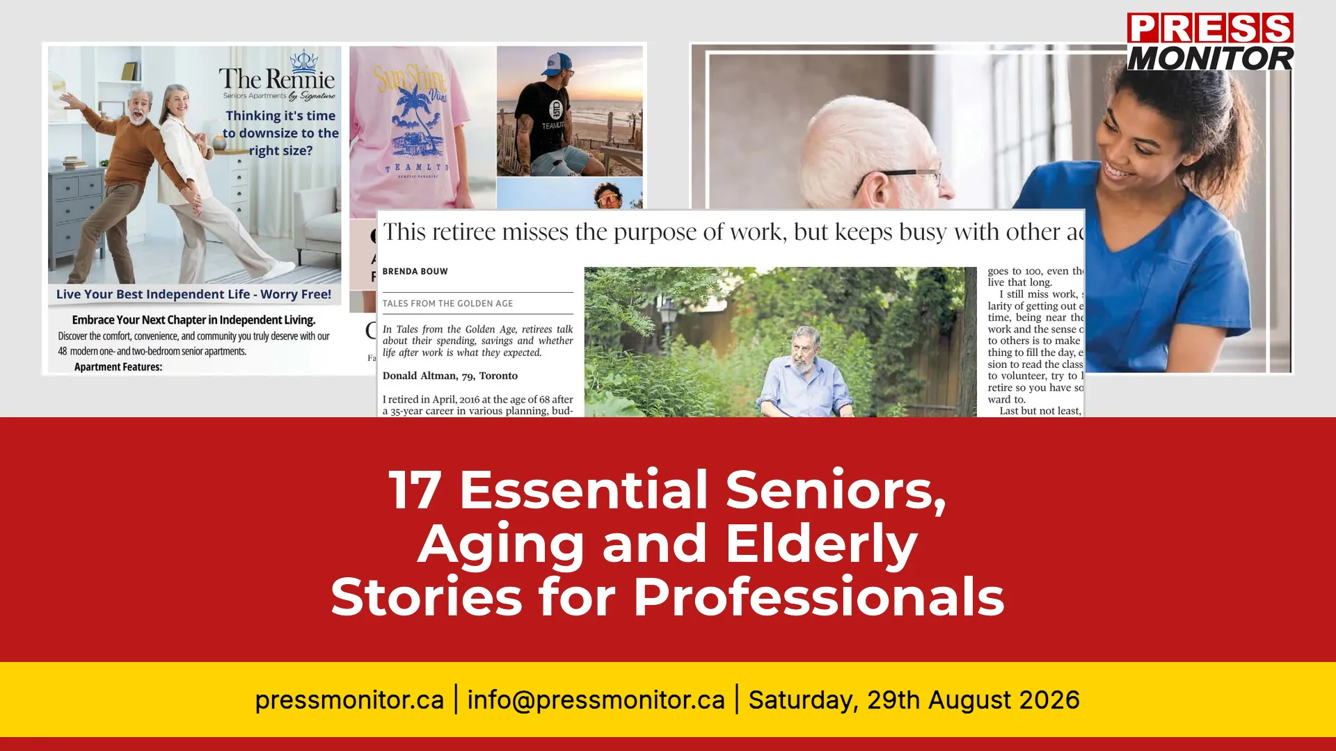 17 Essential Seniors, Aging and Elderly Stories for Canadian Professionals