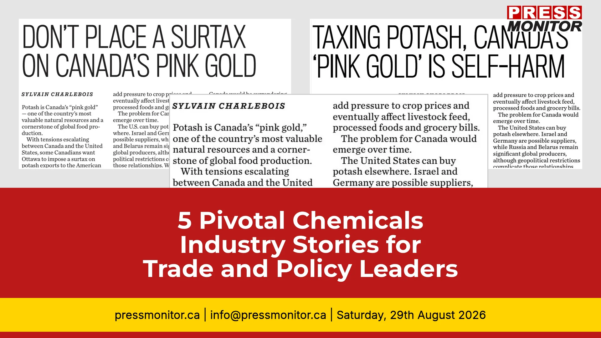 5 Pivotal Chemicals Industry Stories for Trade and Policy Leaders