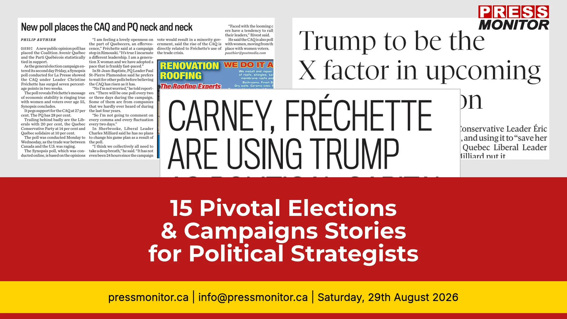 15 Pivotal Elections & Campaigns Stories for Political Strategists