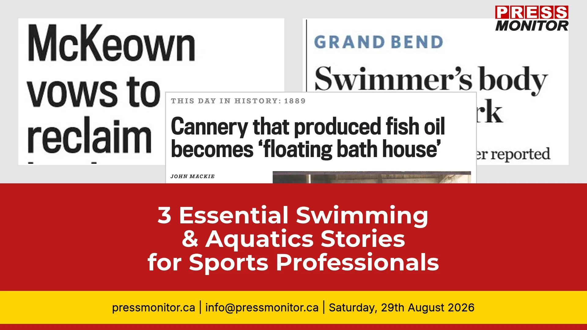 3 Essential Swimming & Aquatics Stories for Sports Professionals