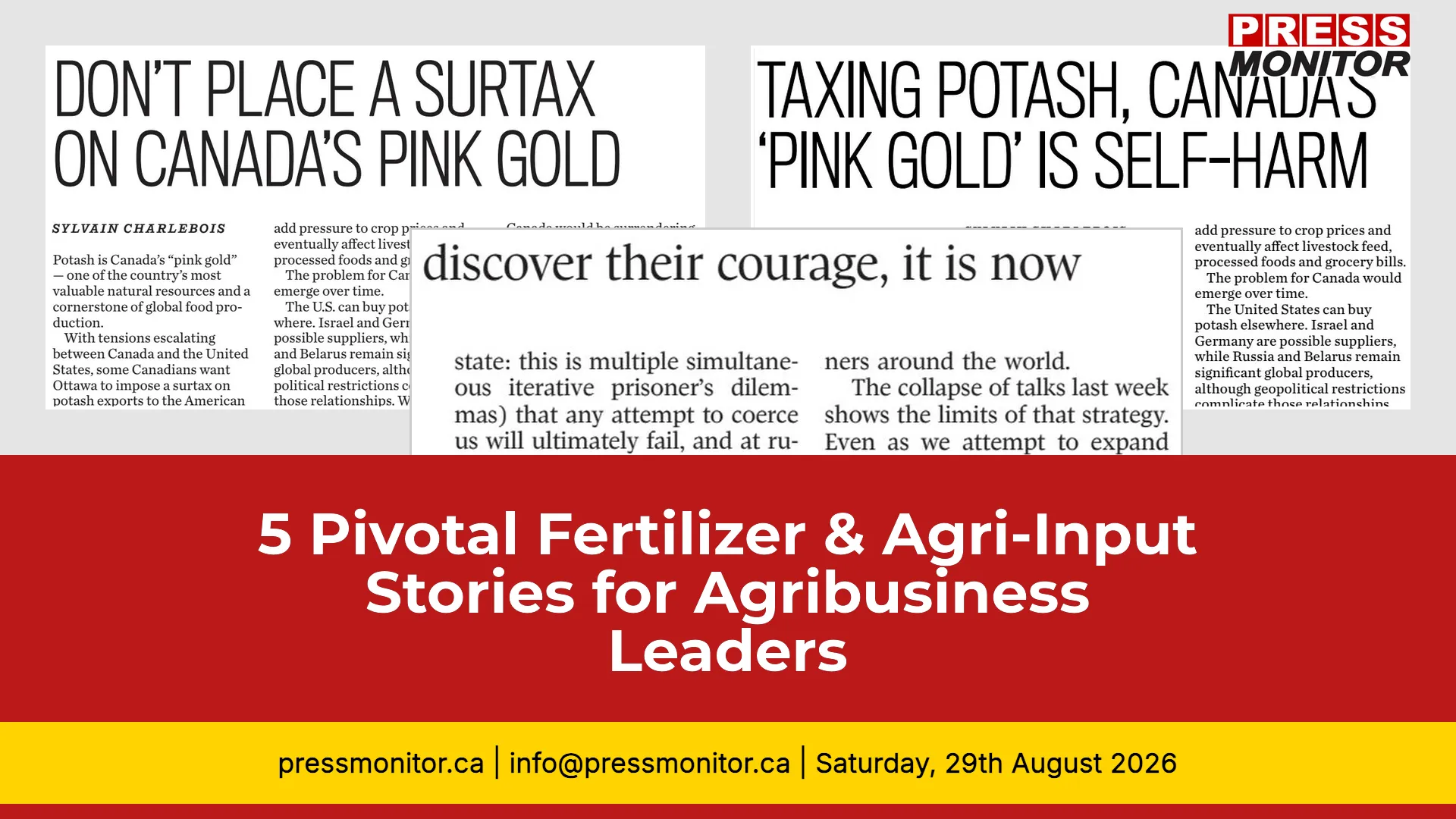 5 Pivotal Fertilizer & Agri-Input Stories for Agribusiness Leaders