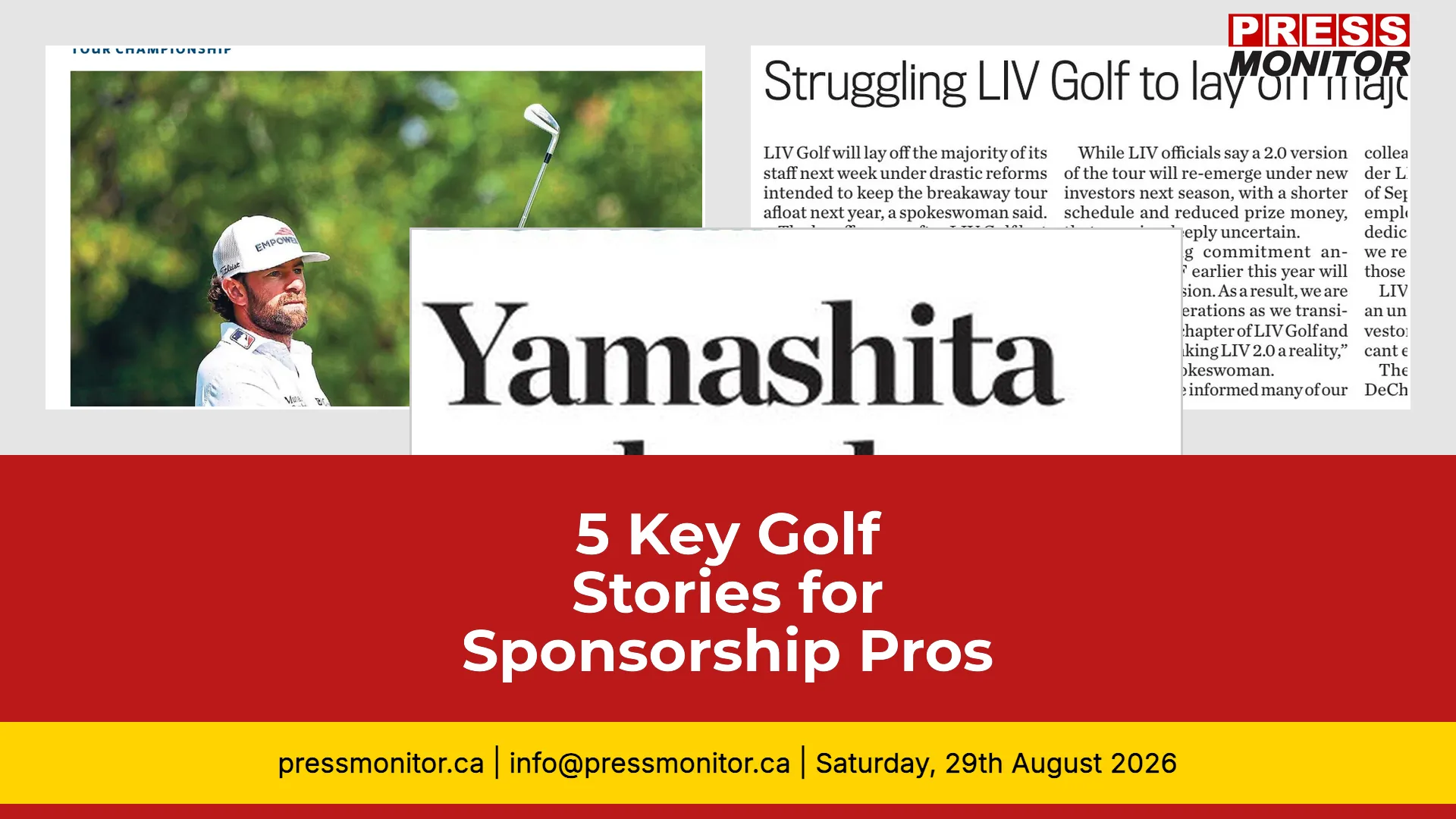 5 Key Golf Stories for Sponsorship and Media Professionals