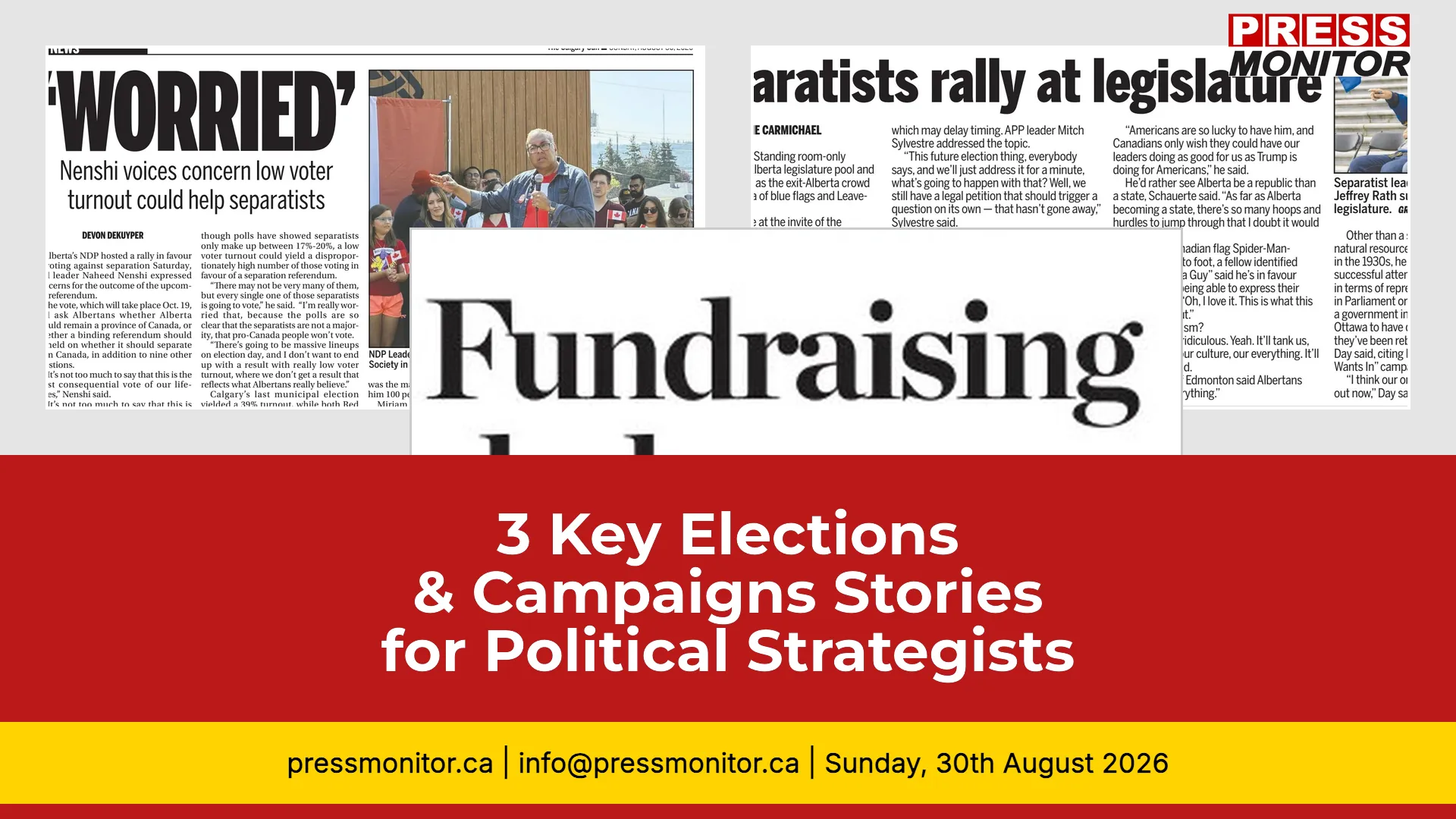 3 Key Elections & Campaigns Stories for Political Strategists