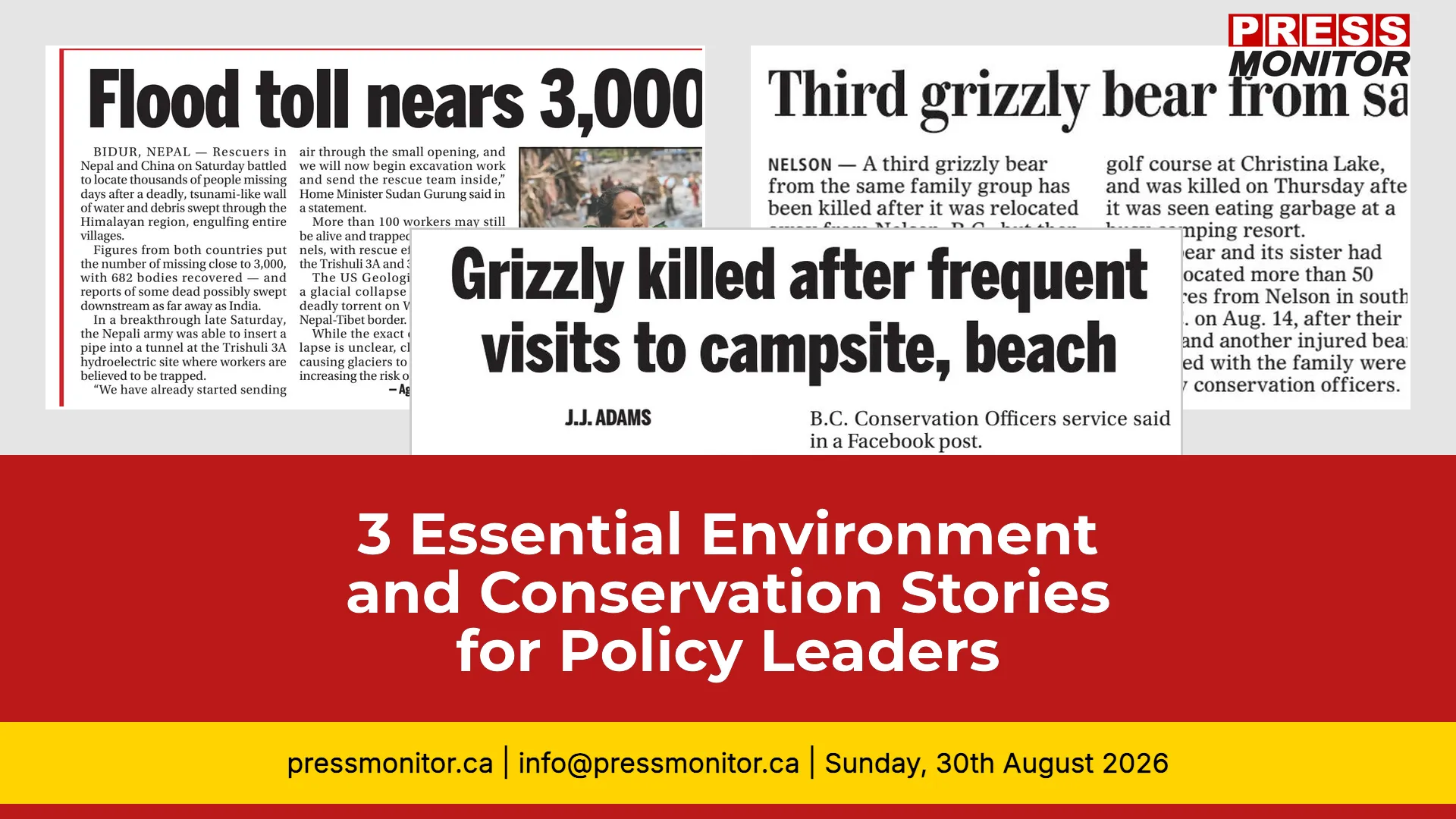 3 Essential Environment and Conservation Stories for Policy Leaders