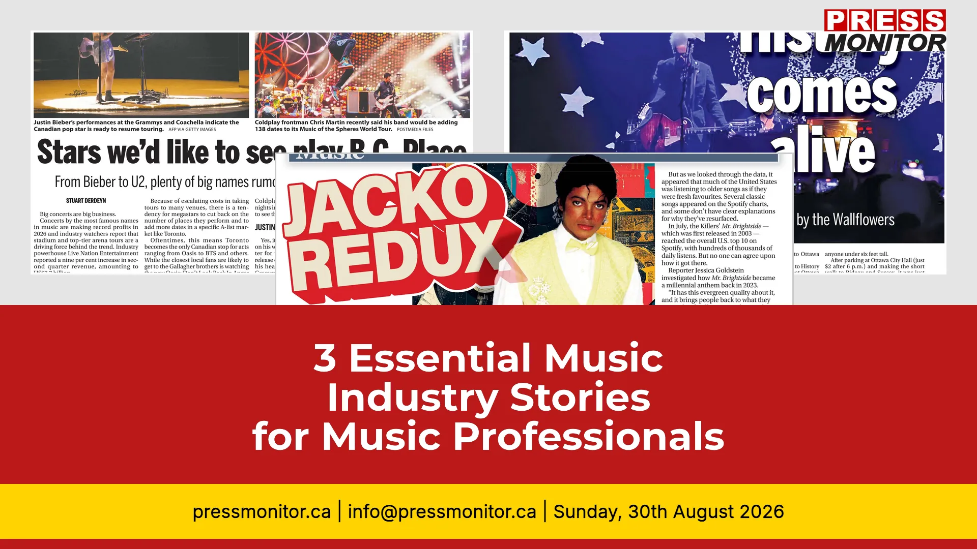 3 Essential Music Industry Stories for Music Professionals