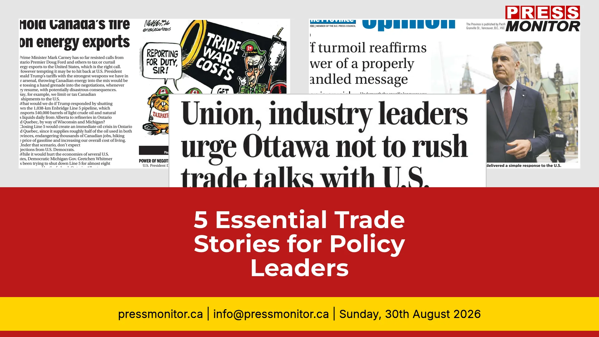 5 Essential Trade Stories for Policy Leaders