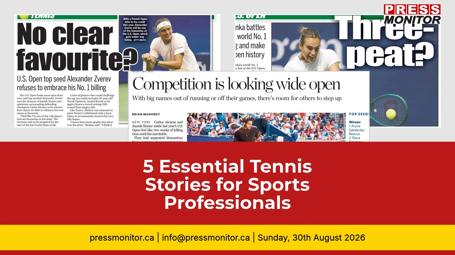 5 Essential Tennis Stories for Sports Professionals