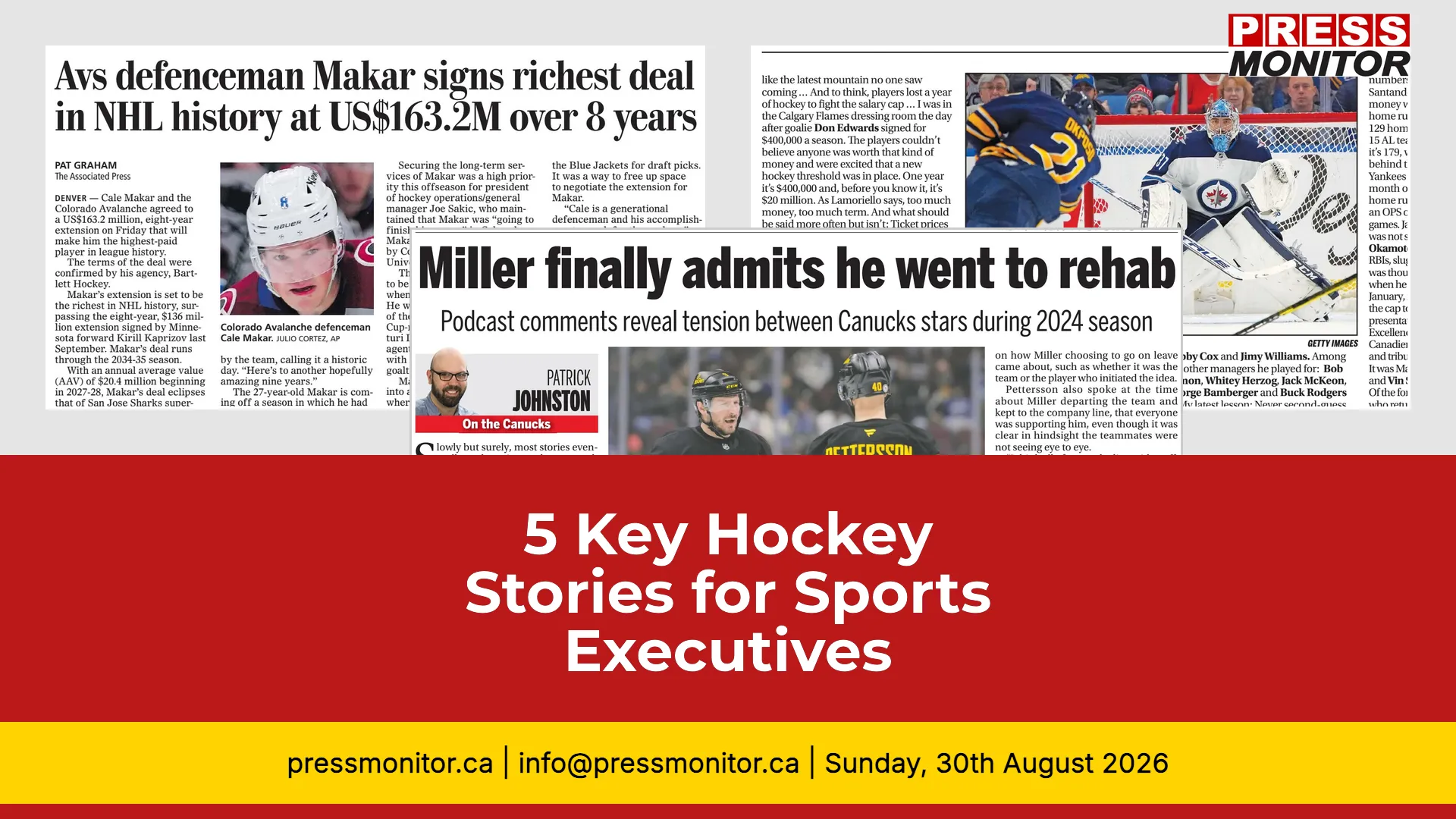 5 Key Hockey Stories for Sports Executives