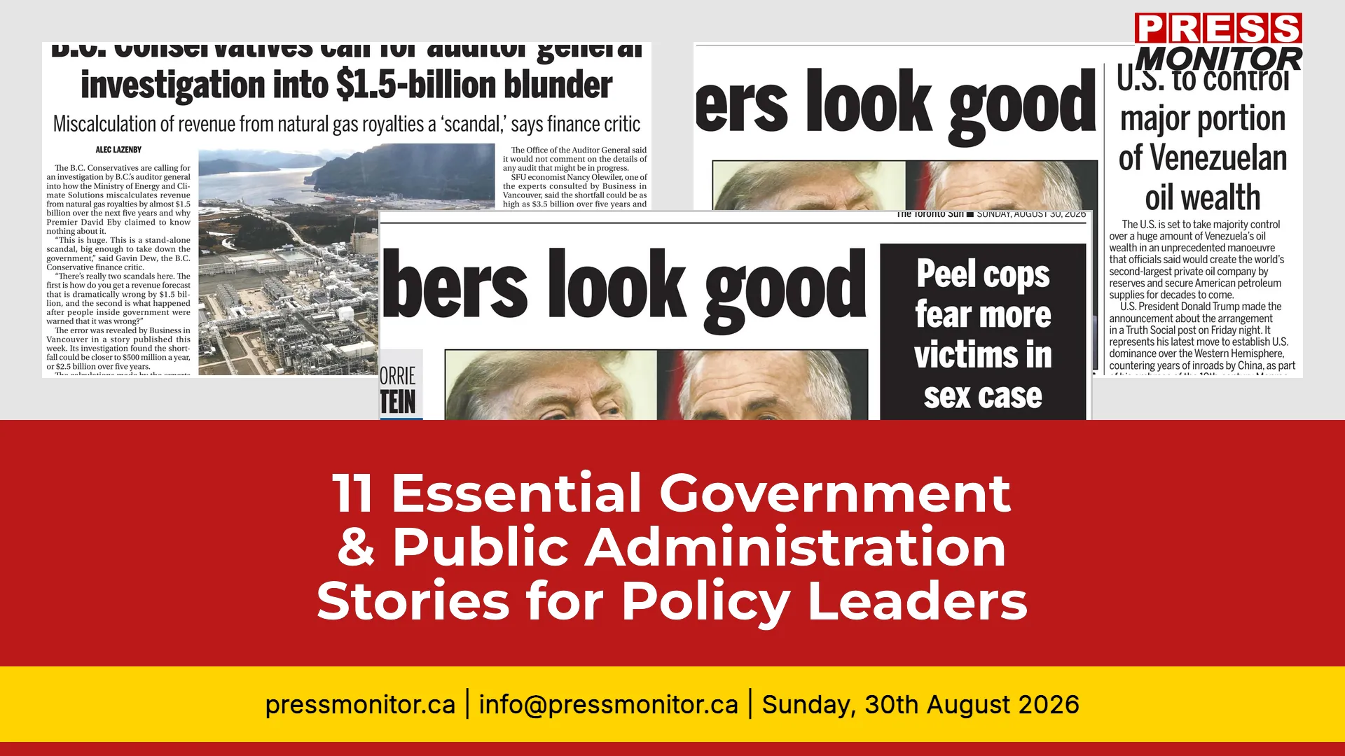 11 Essential Government & Public Administration Stories for Policy Leaders