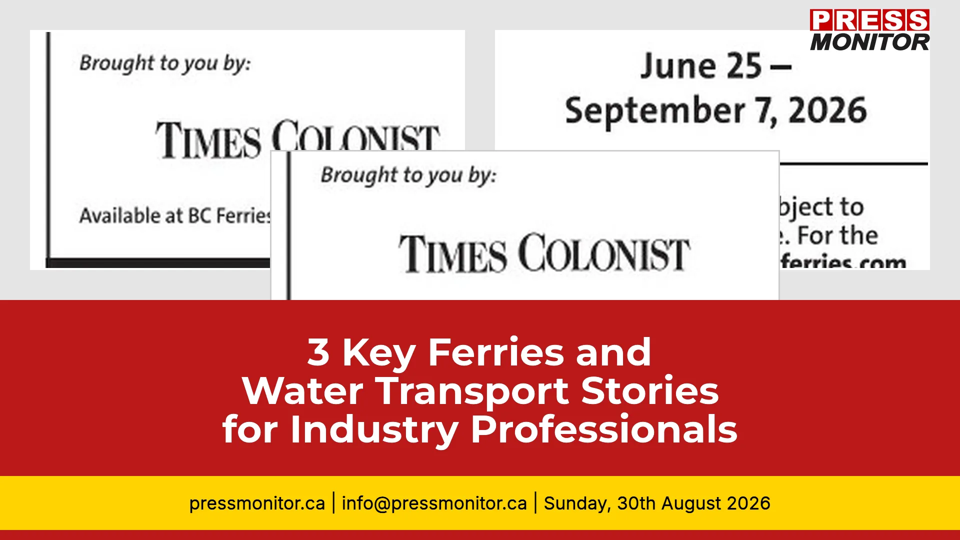 3 Key Ferries and Water Transport Stories for Industry Professionals