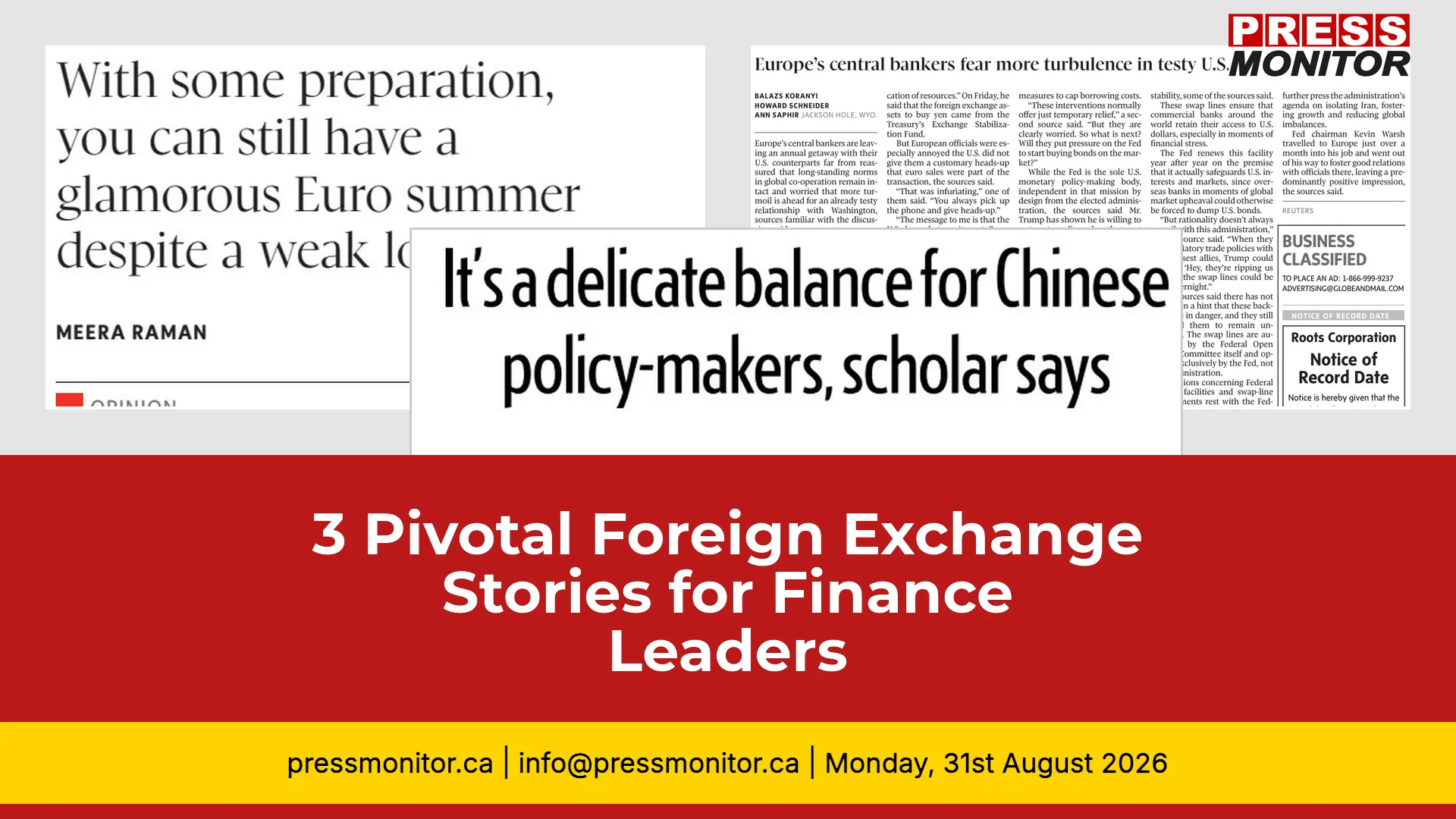 3 Pivotal Foreign Exchange Stories for Finance Leaders