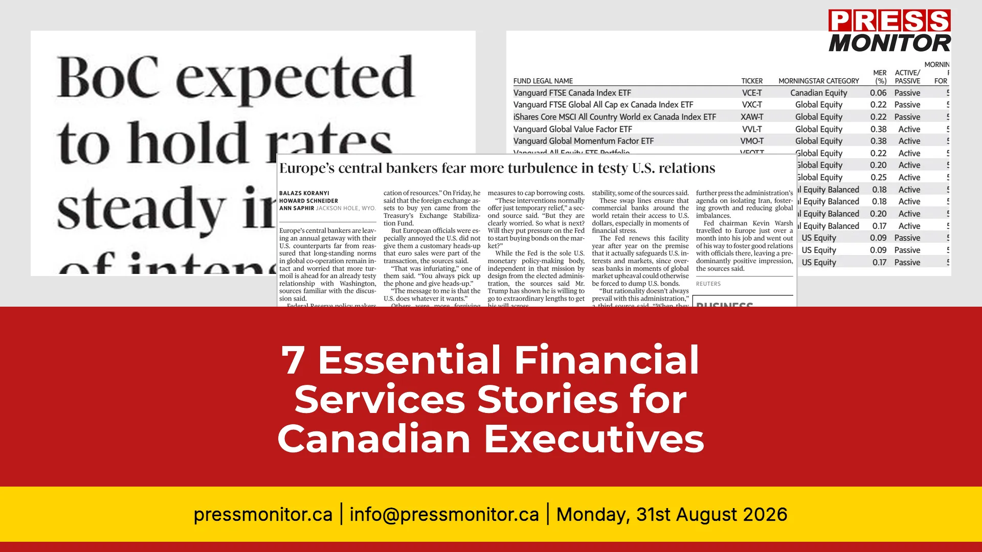 7 Essential Financial Services Stories for Canadian Executives