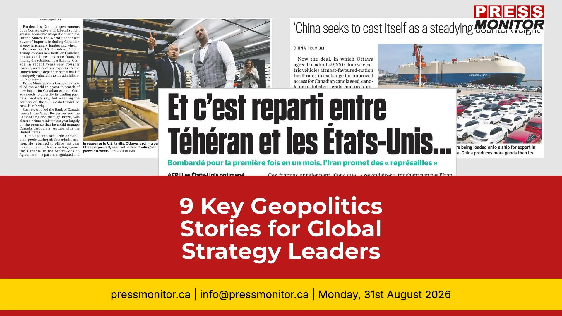9 Key Geopolitics Stories for Global Strategy Leaders
