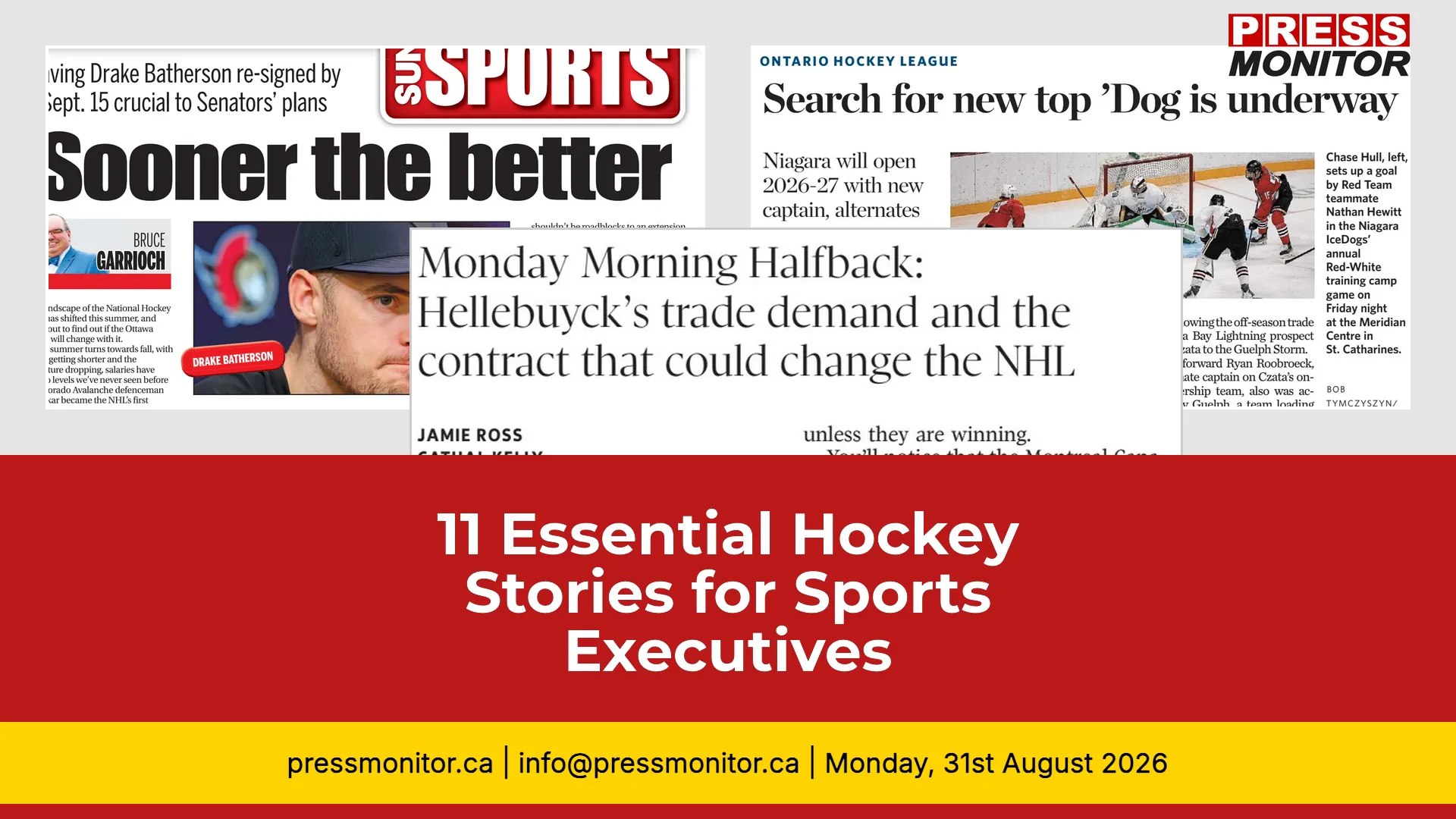 11 Essential Hockey Stories for Sports Executives