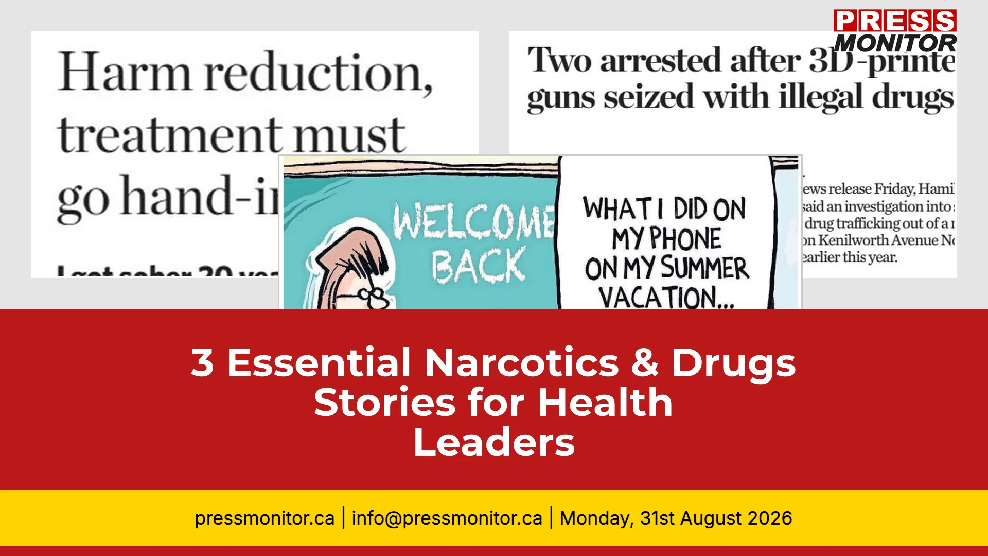 3 Essential Narcotics & Drugs Stories for Health Leaders
