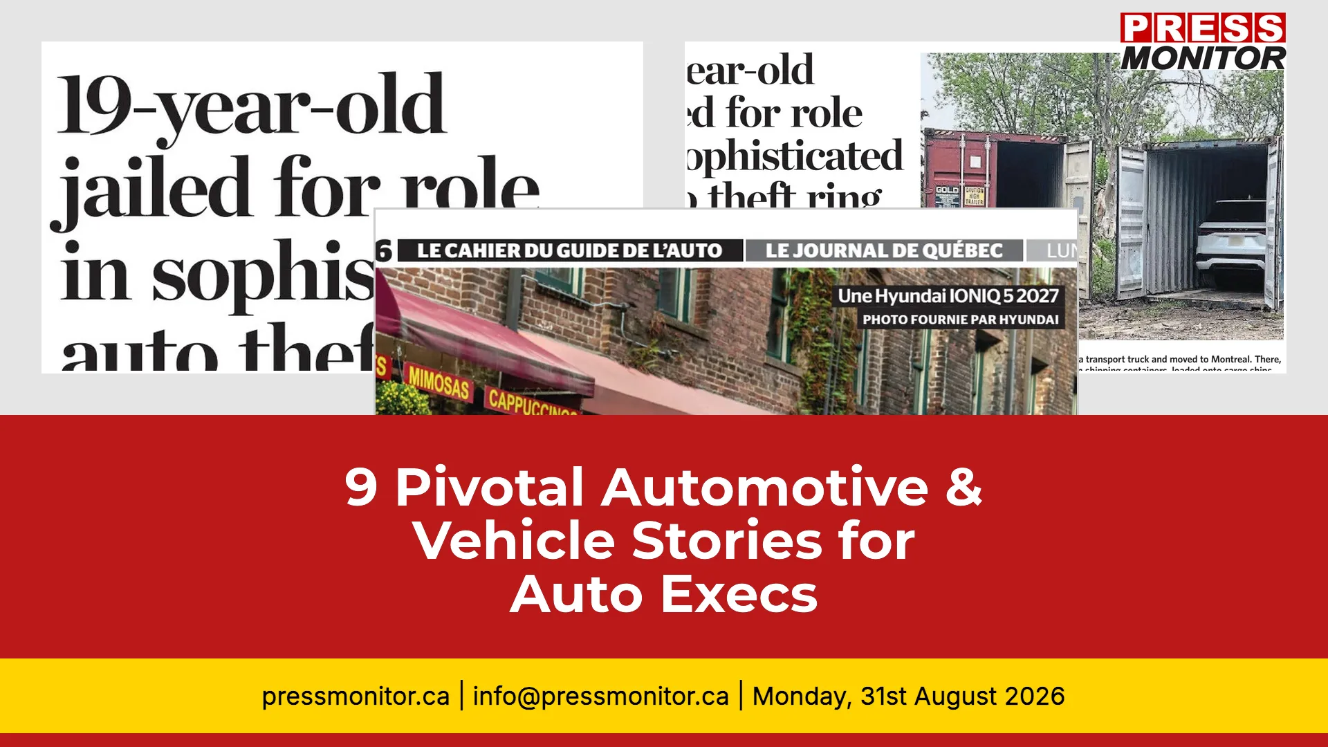 9 Pivotal Automotive & Vehicle Stories for Auto Execs