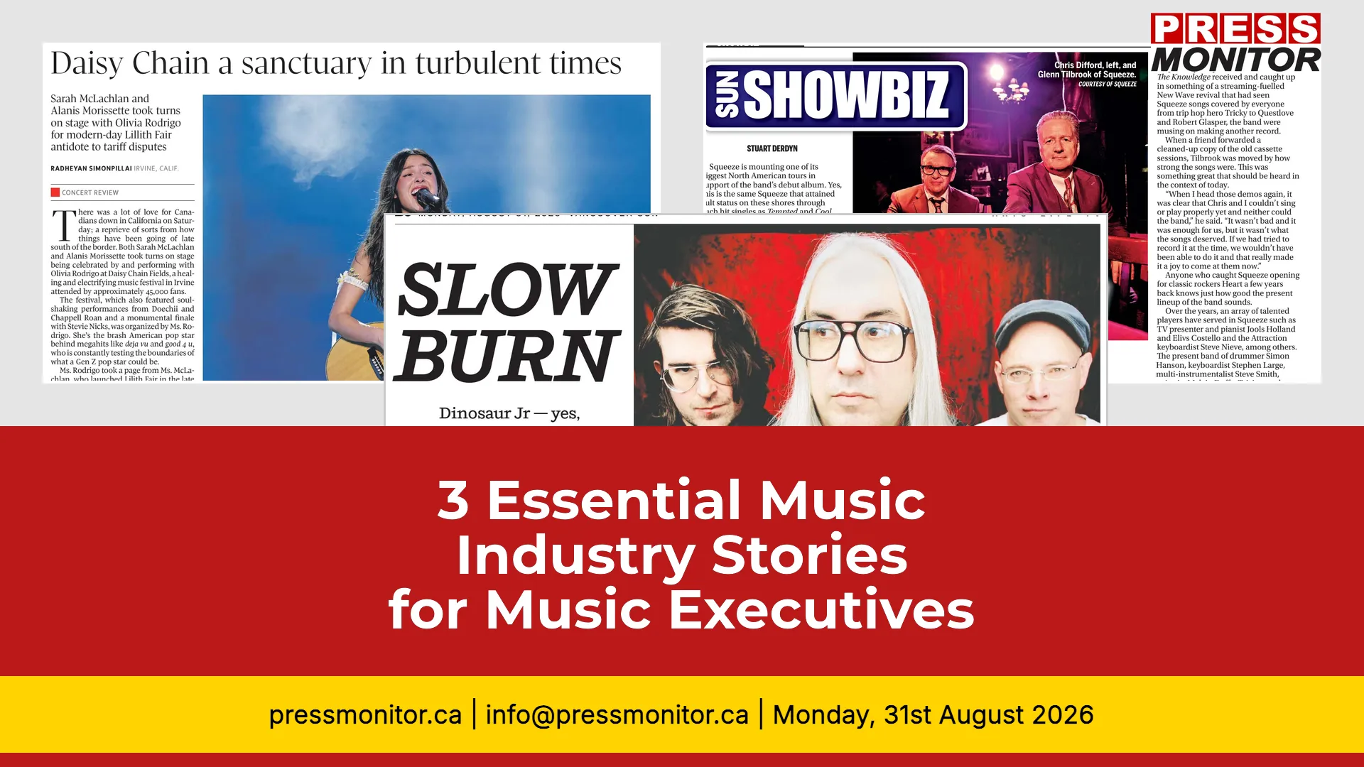 3 Essential Music Industry Stories for Music Executives