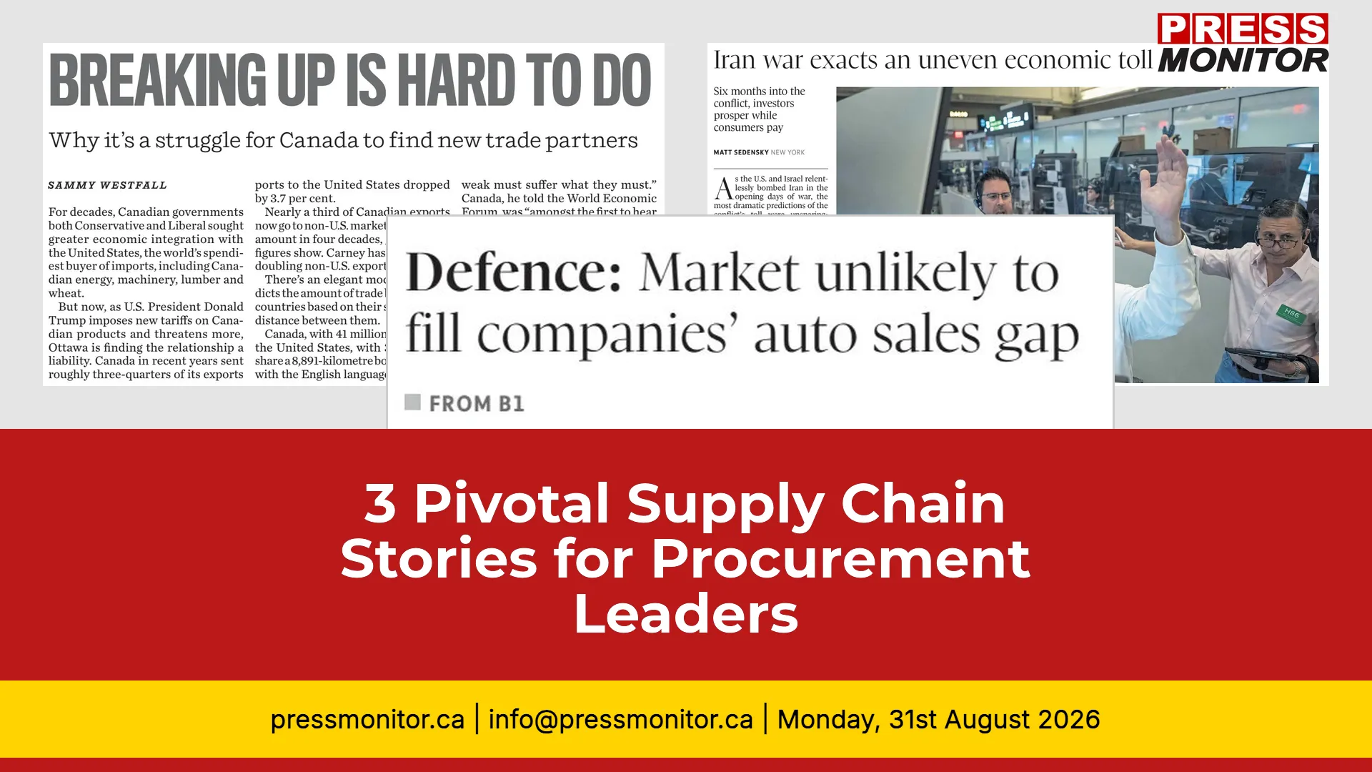 3 Pivotal Supply Chain Stories for Procurement Leaders