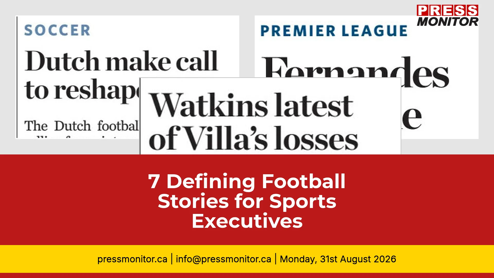 7 Defining Football Stories for Sports Executives