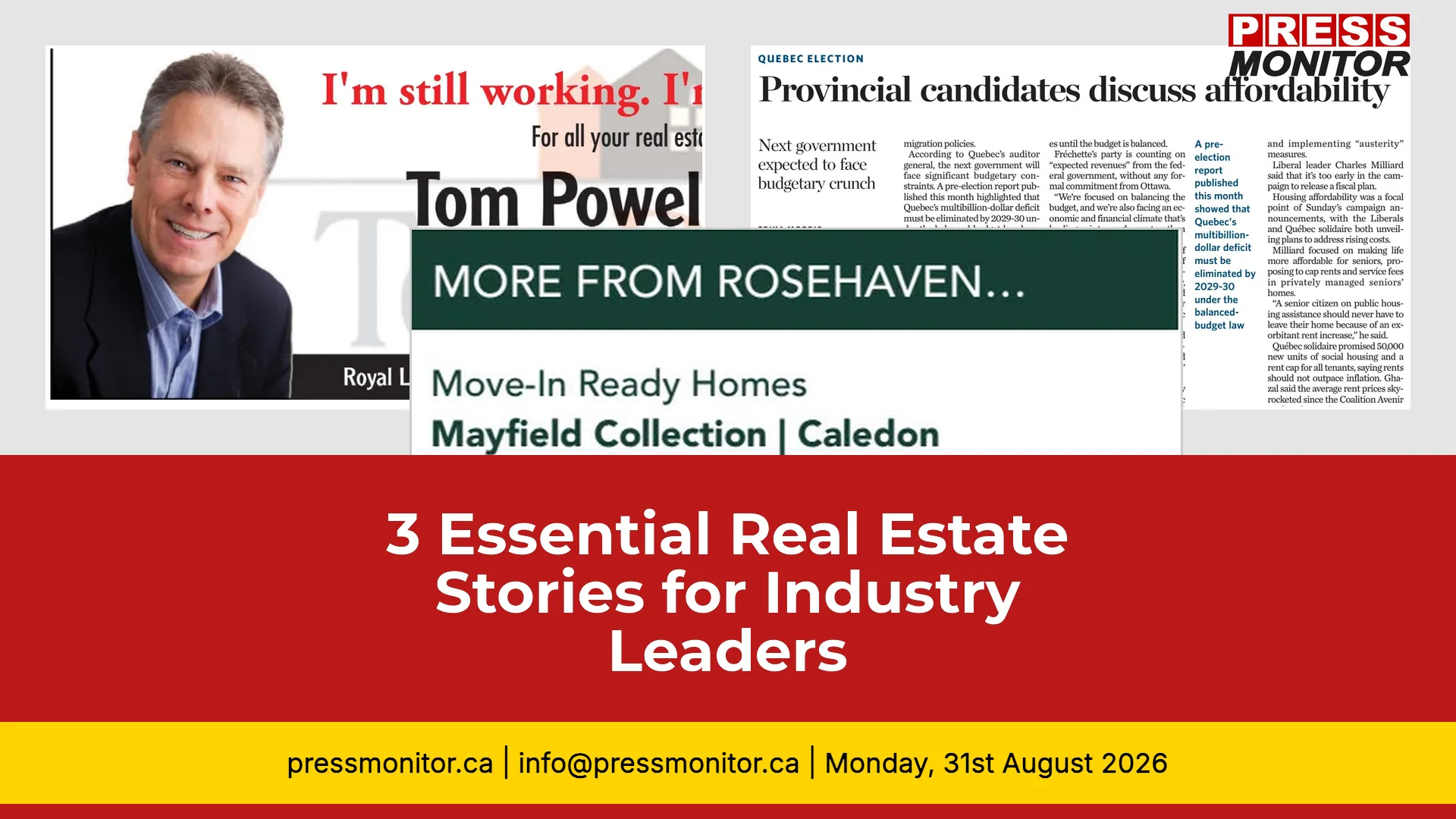 3 Essential Real Estate Stories for Industry Leaders