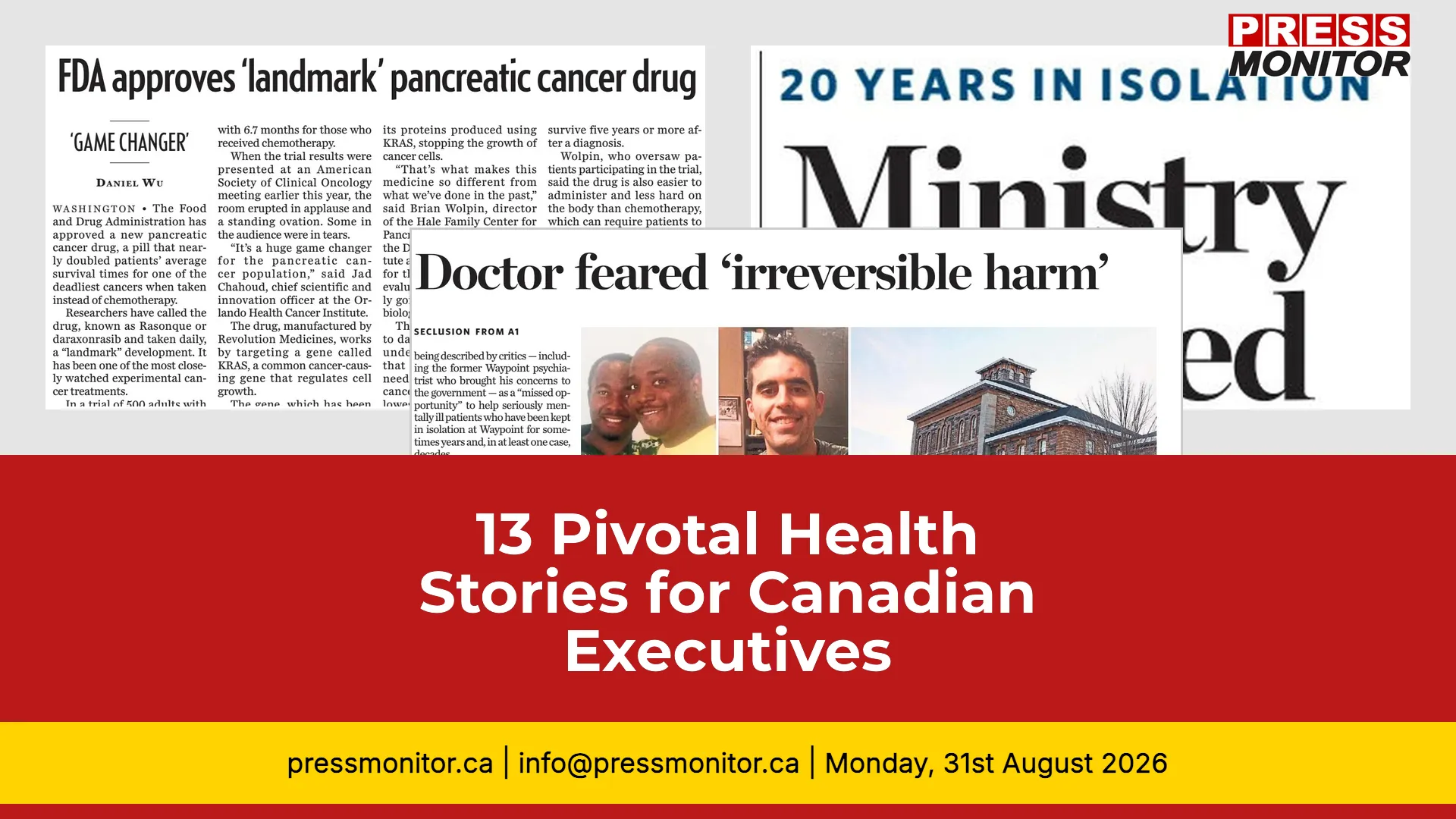 13 Pivotal Health Stories for Canadian Executives
