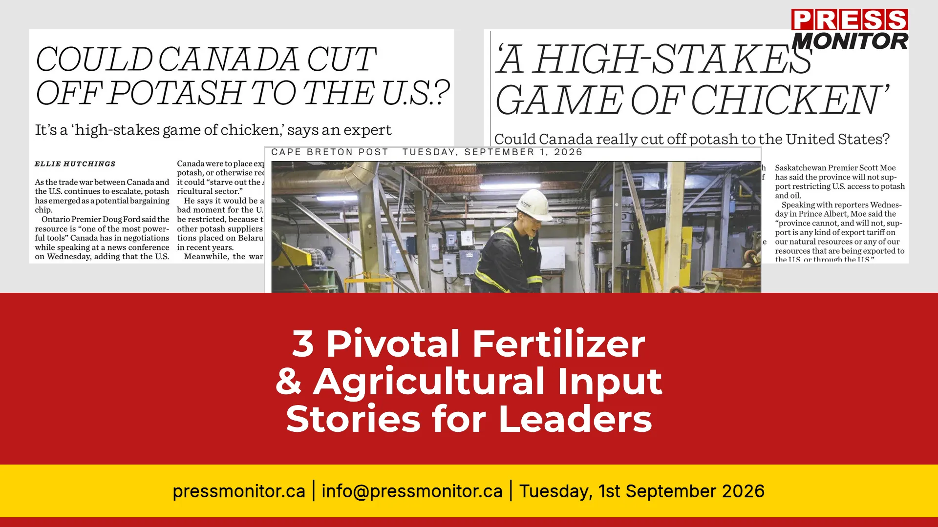 3 Pivotal Fertilizer & Agricultural Input Stories for Industry Leaders