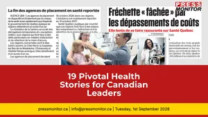 19 Pivotal Health Stories for Canadian Leaders