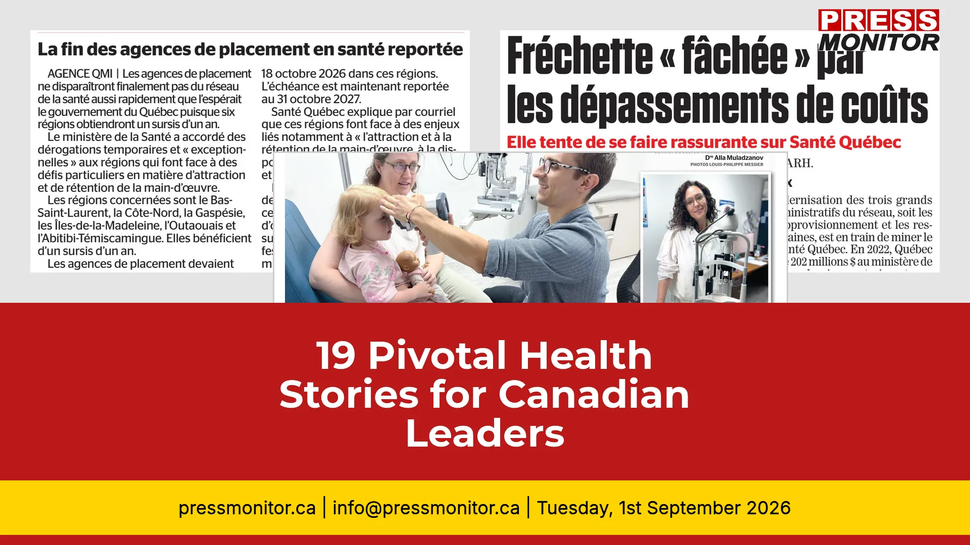 19 Pivotal Health Stories for Canadian Leaders
