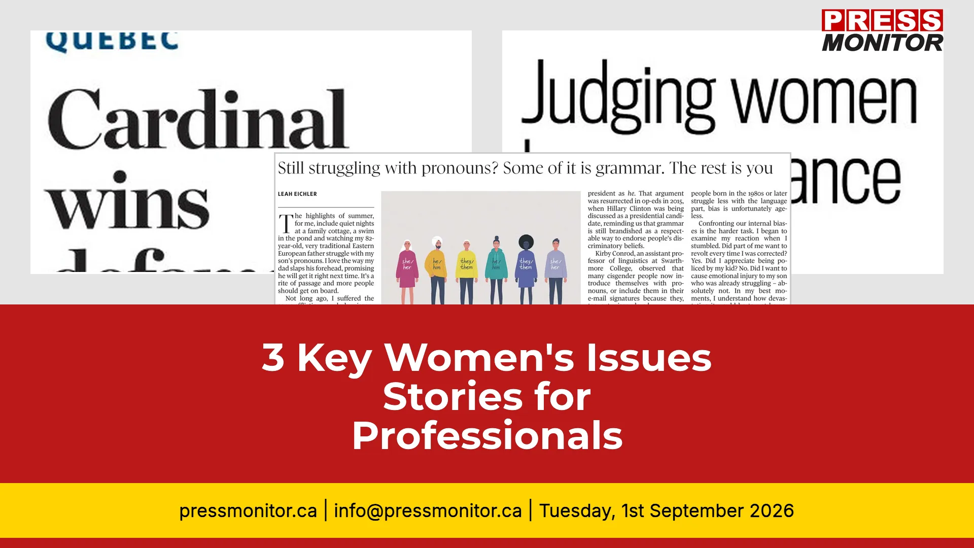 3 Key Women's Issues Stories for Professionals