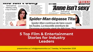 5 Top Film & Entertainment Stories for Industry Leaders