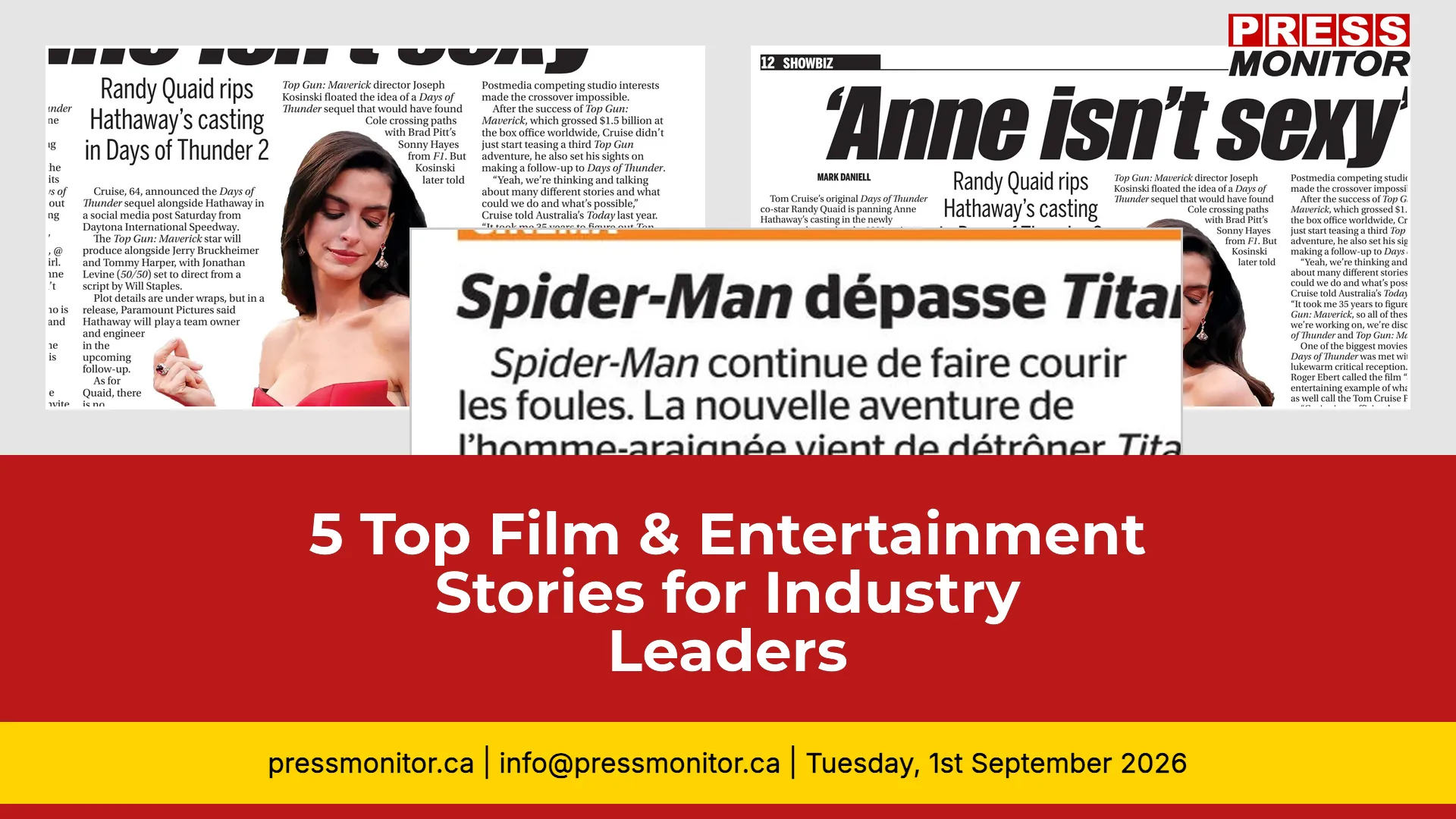5 Top Film & Entertainment Stories for Industry Leaders