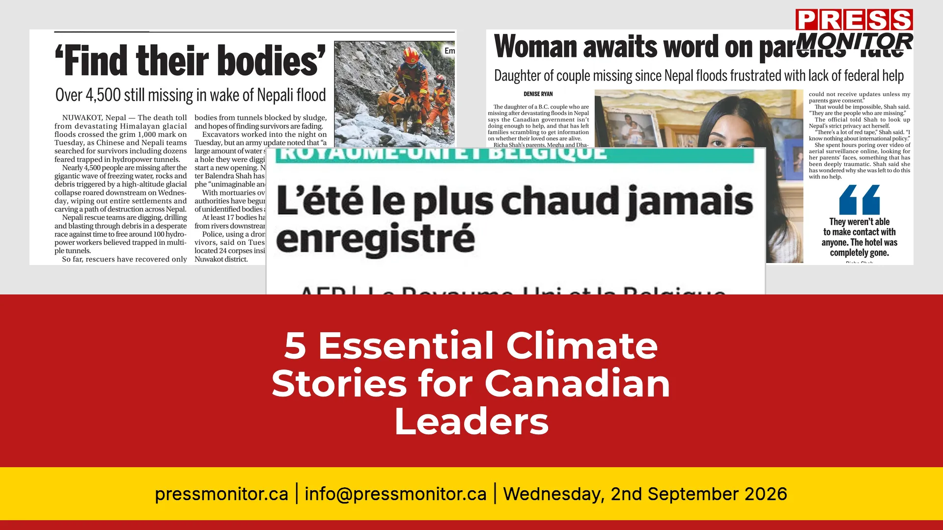 5 Essential Climate Stories for Canadian Leaders