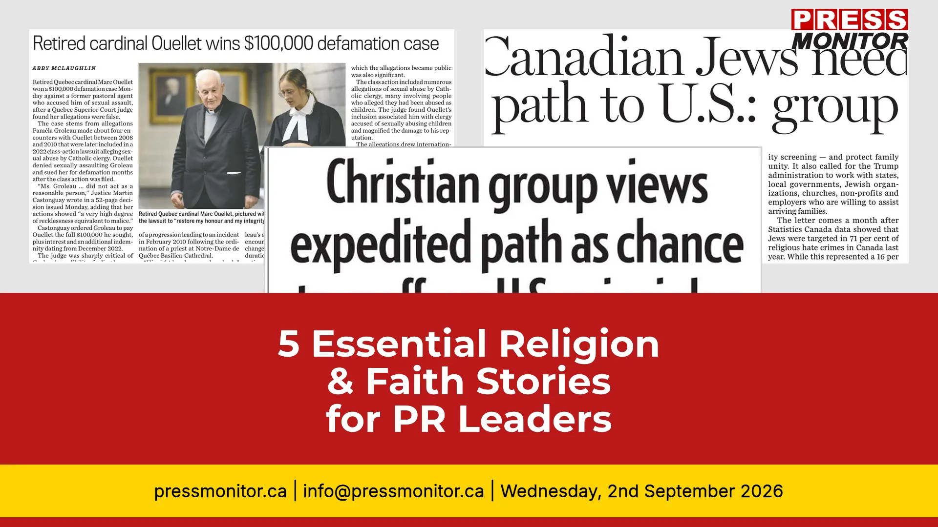 5 Essential Religion & Faith Stories for PR Leaders
