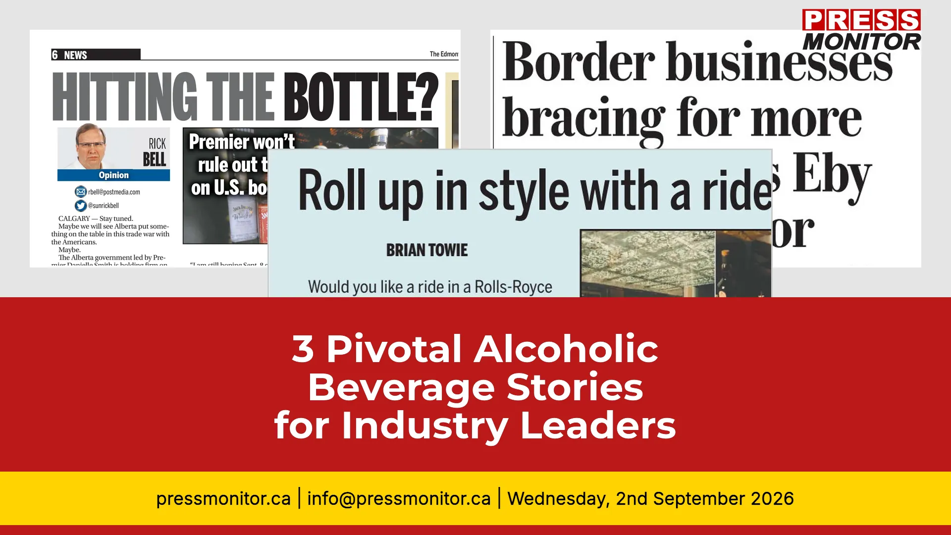 3 Pivotal Alcoholic Beverage Stories for Industry Leaders