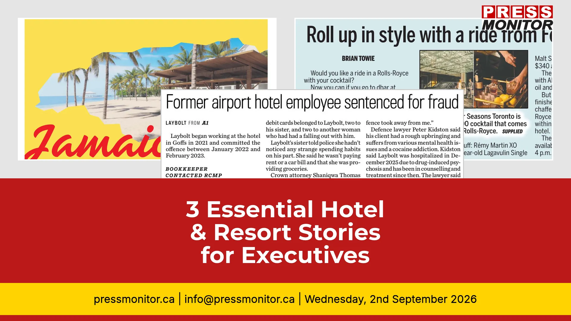 3 Essential Hotel & Resort Stories for Executives
