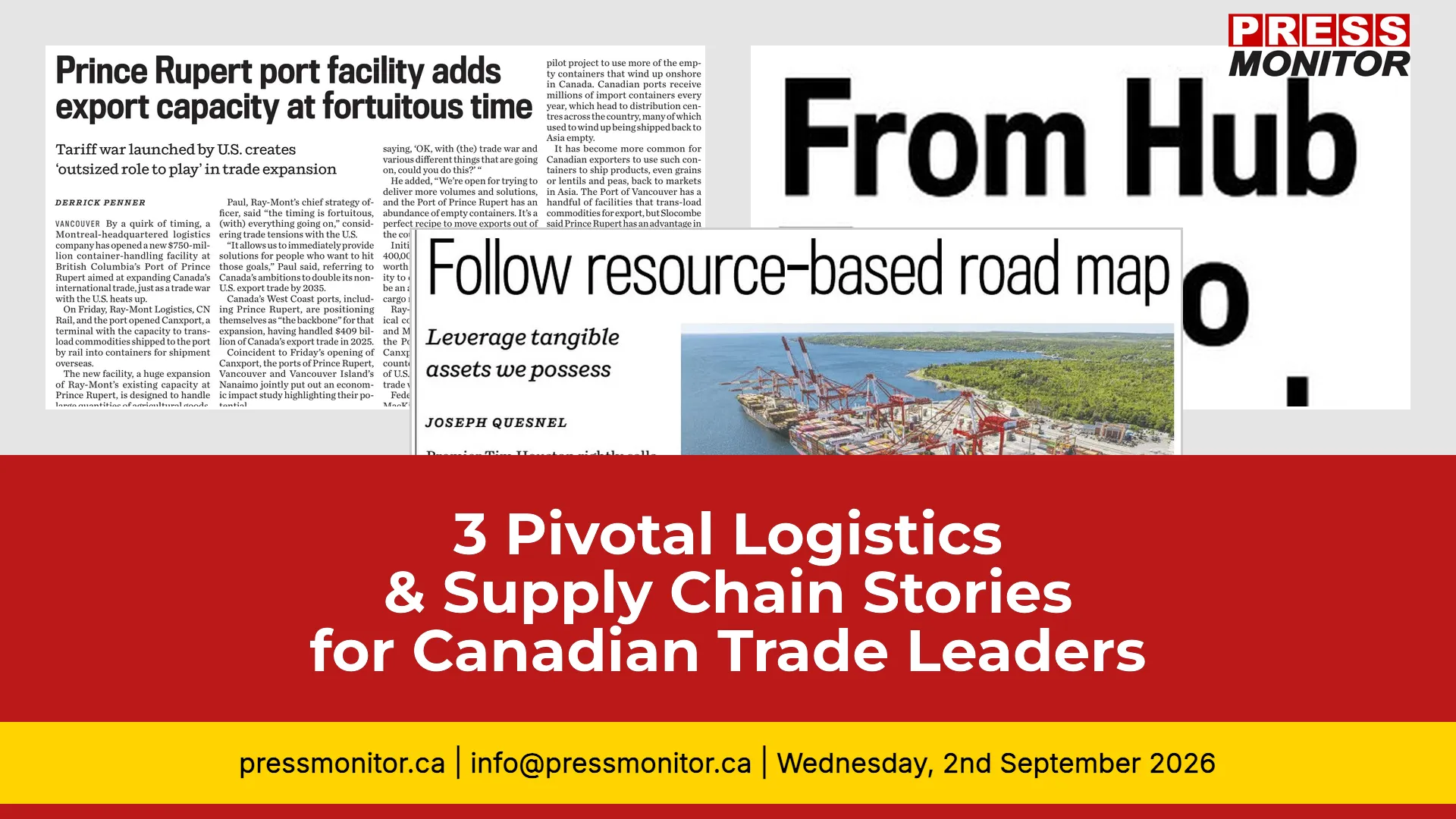 3 Pivotal Logistics & Supply Chain Stories for Canadian Trade Leaders