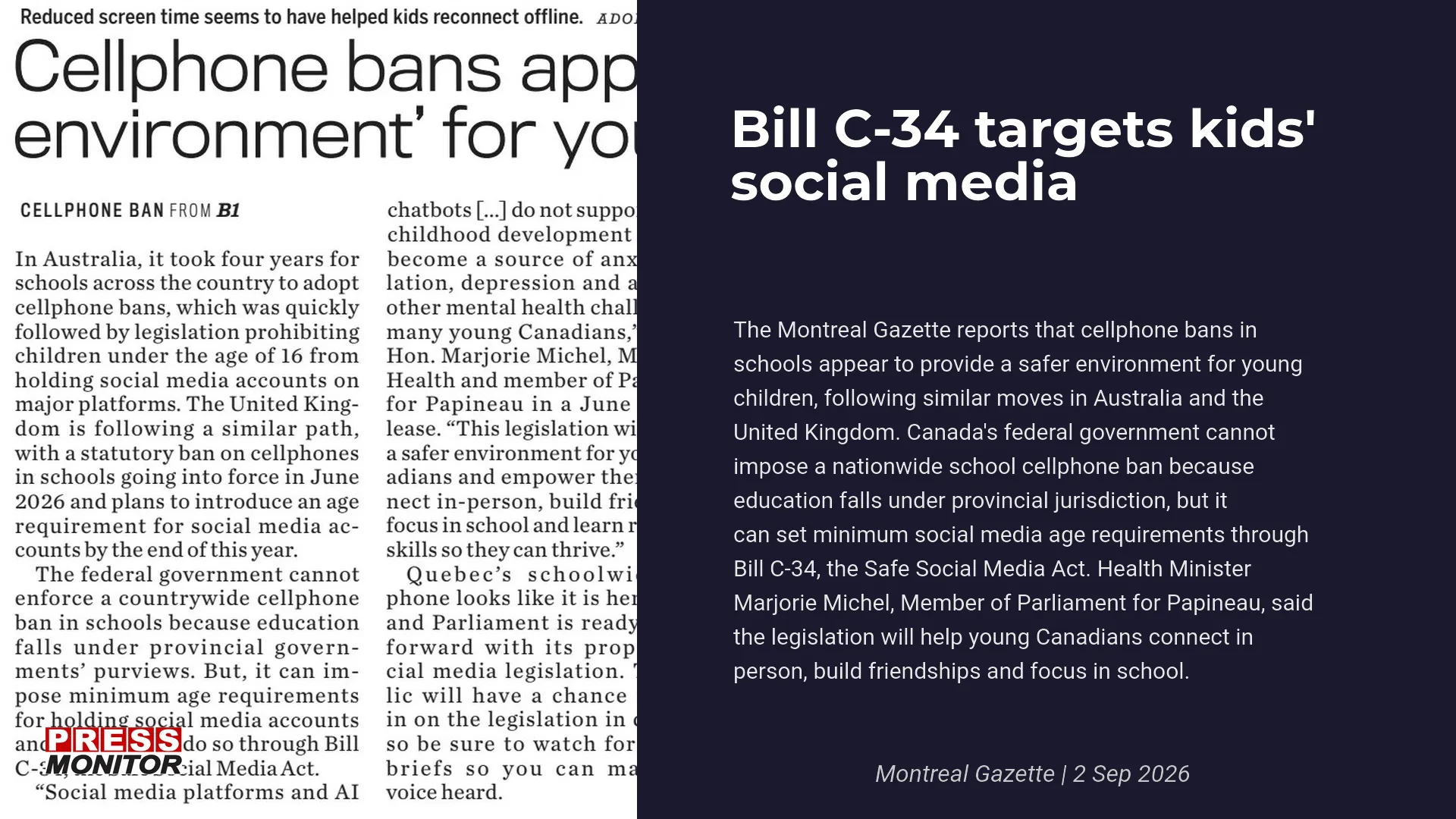 1 Key Social Media Story for Canadian Policy Makers
