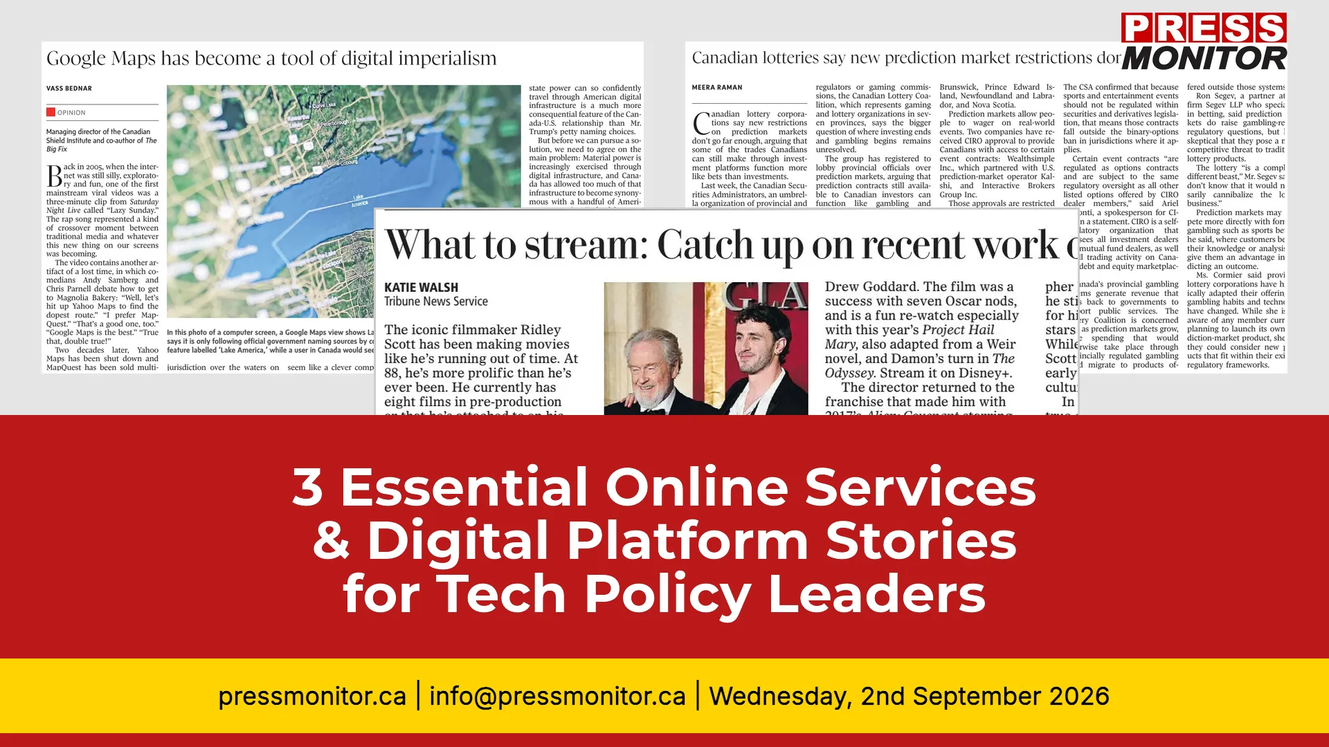 3 Essential Online Services & Digital Platform Stories for Tech Policy Leaders