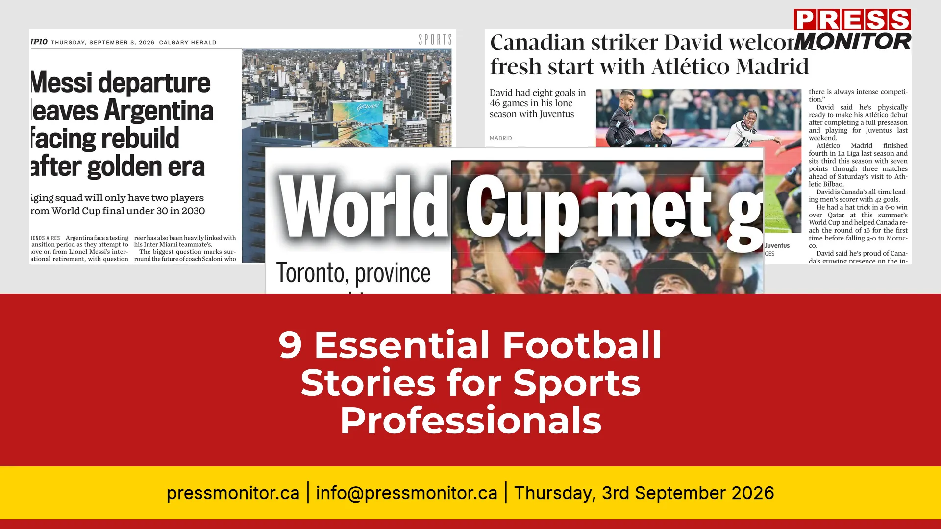 9 Essential Football Stories for Sports Professionals