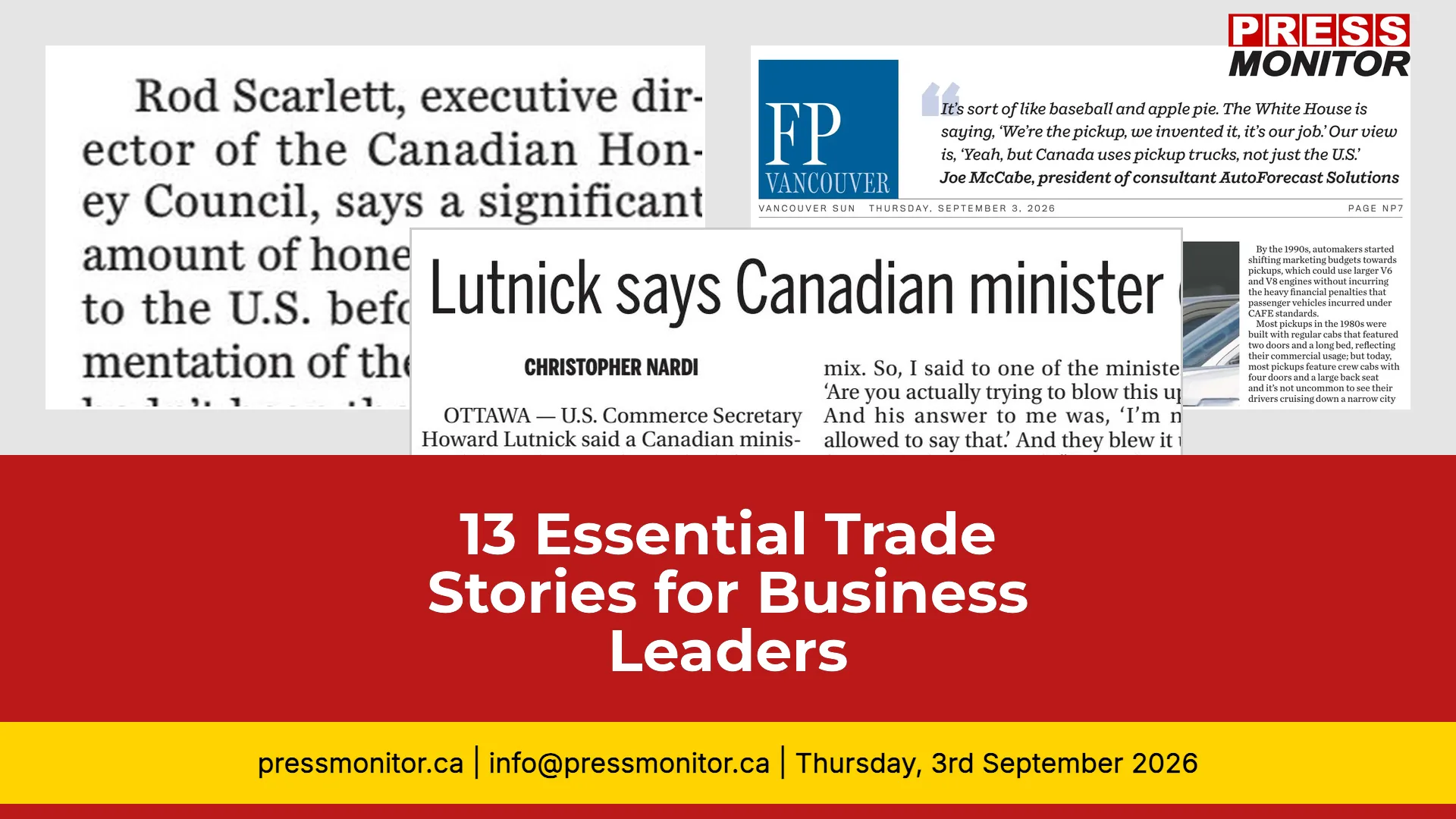 13 Essential Trade Stories for Business Leaders