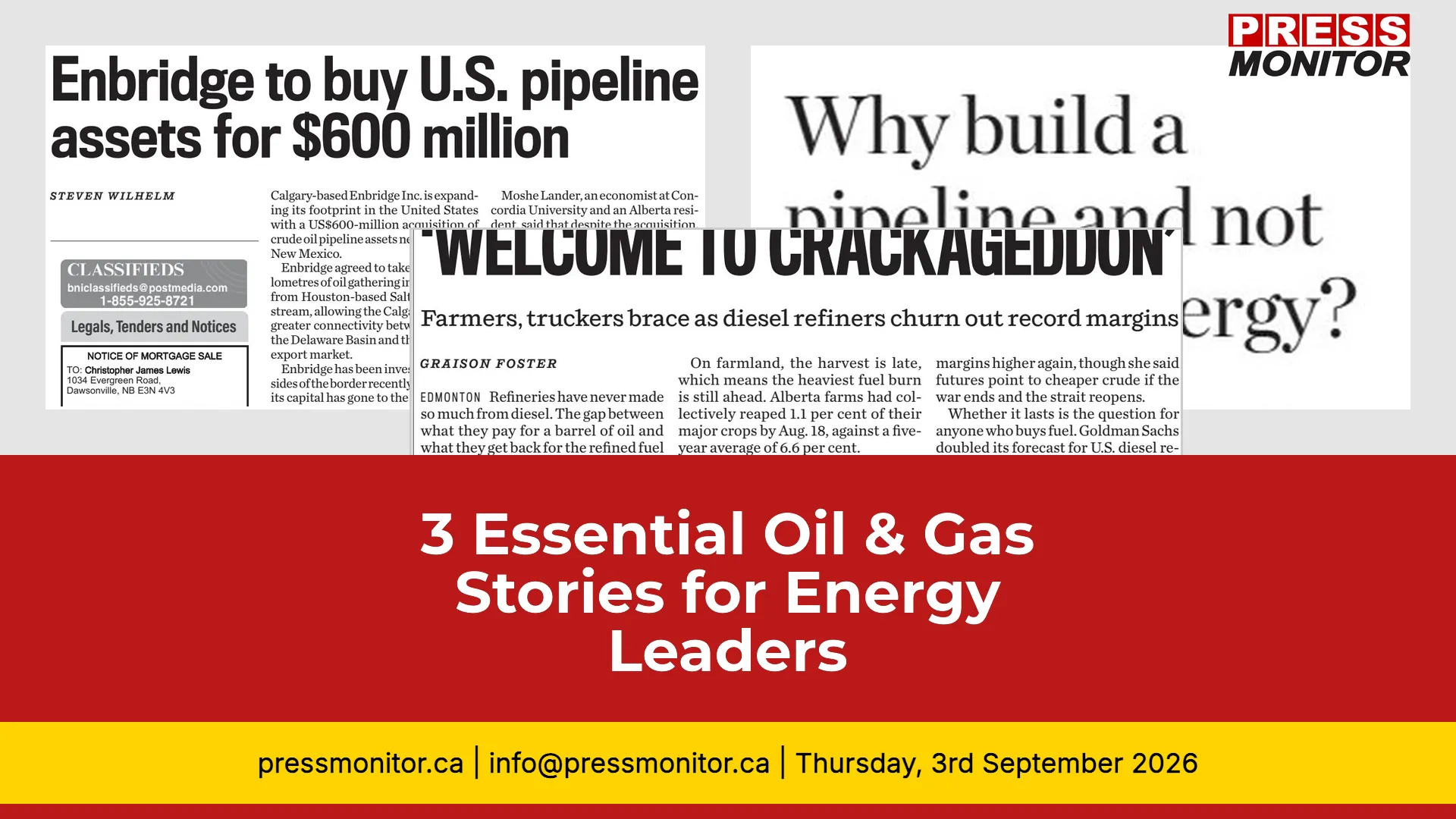 3 Essential Oil & Gas Stories for Energy Leaders