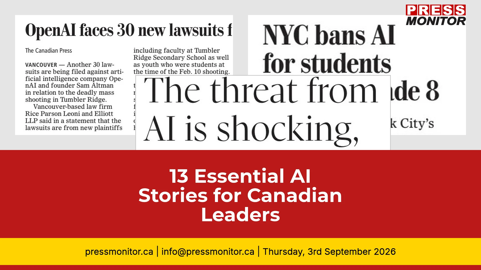 13 Essential AI Stories for Canadian Leaders