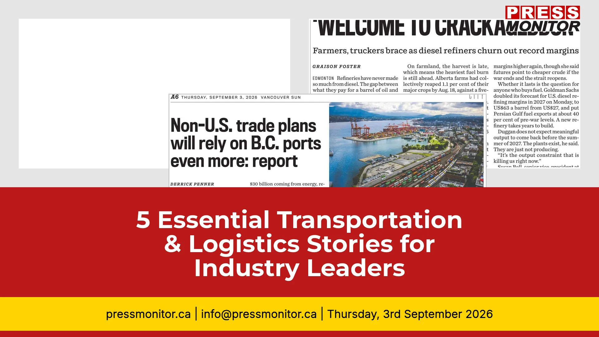 5 Essential Transportation & Logistics Stories for Industry Leaders