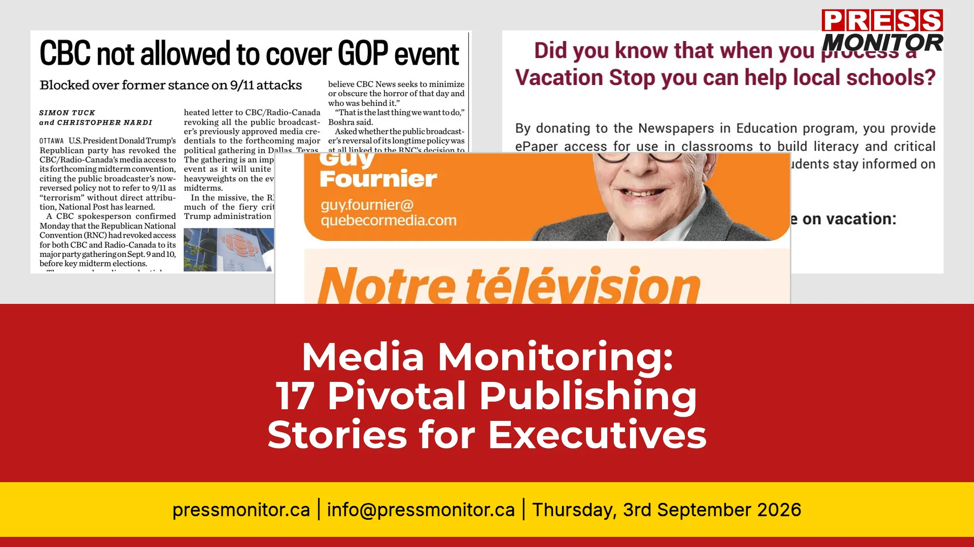 Media Monitoring: 17 Pivotal Publishing Stories
