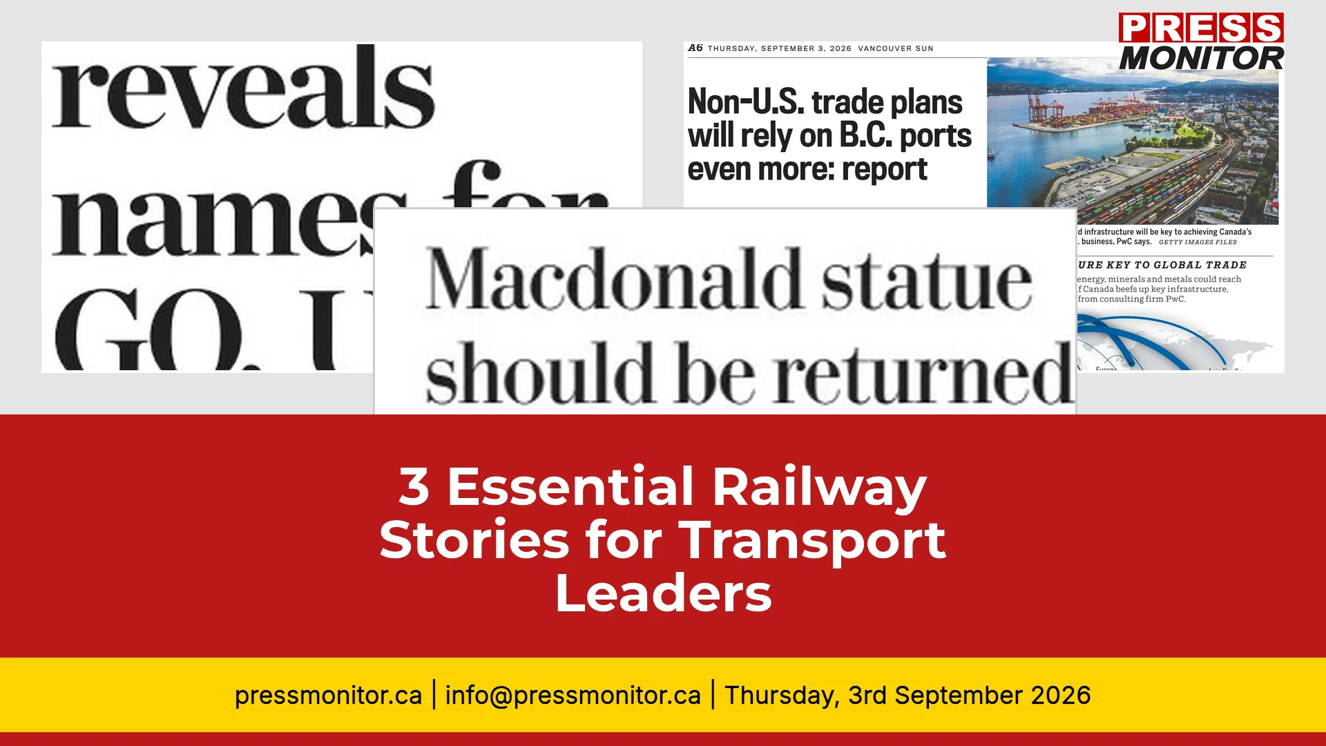3 Essential Railway Stories for Transport Leaders