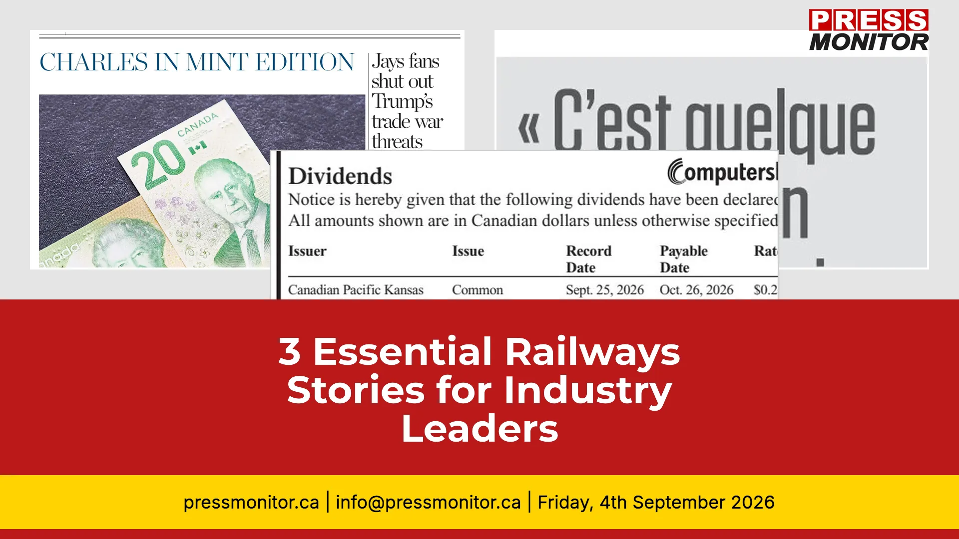 3 Essential Railways Stories for Industry Leaders