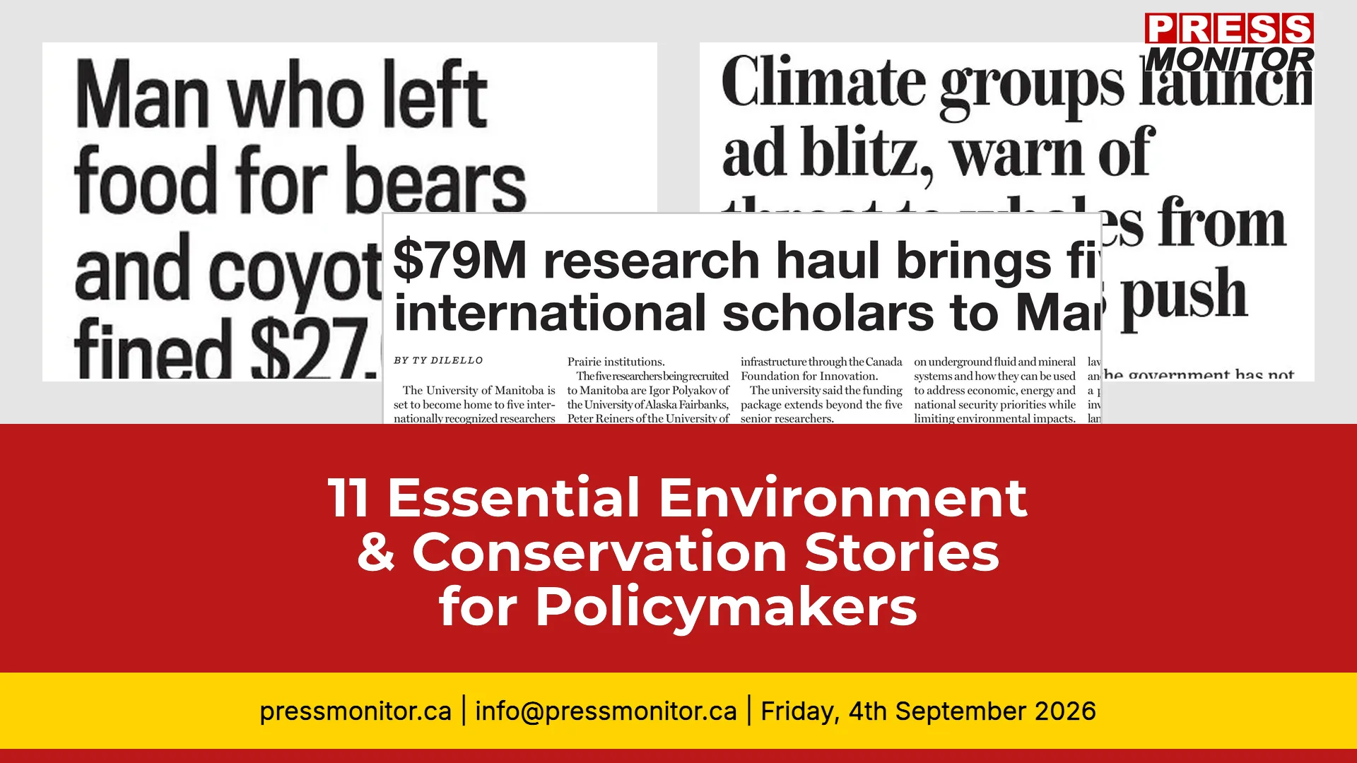 11 Essential Environment & Conservation Stories for Policymakers