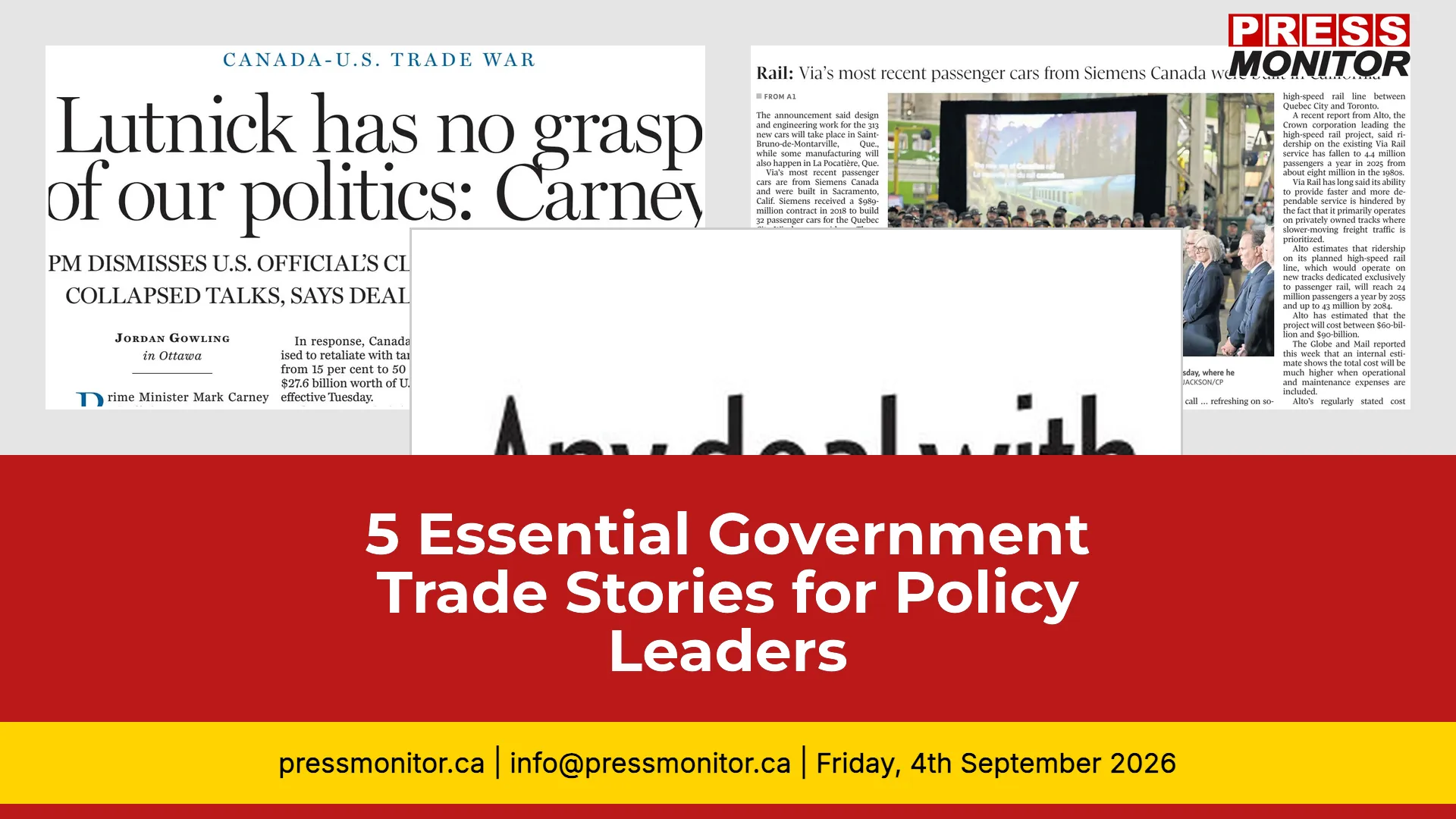 5 Essential Government Trade Stories for Policy Leaders