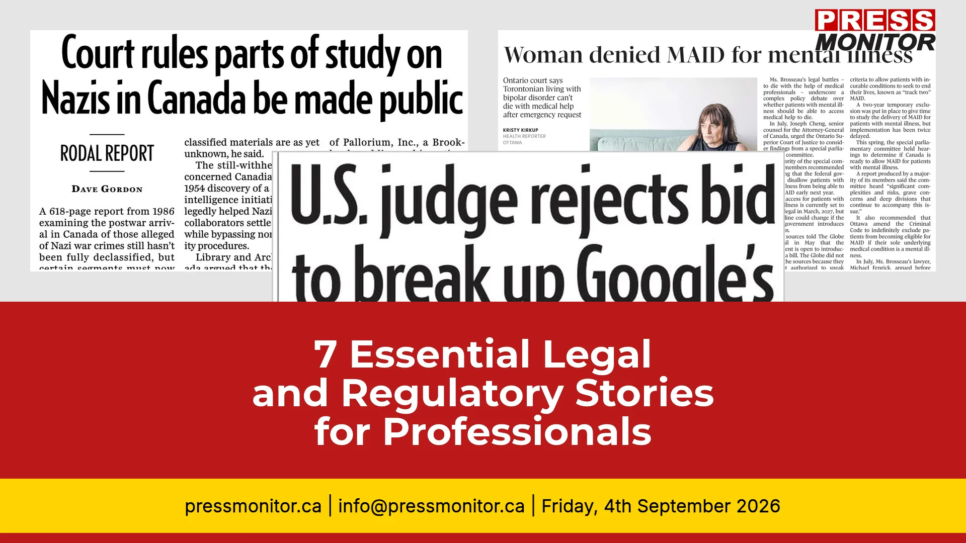 7 Essential Legal and Regulatory Stories for Canadian Professionals